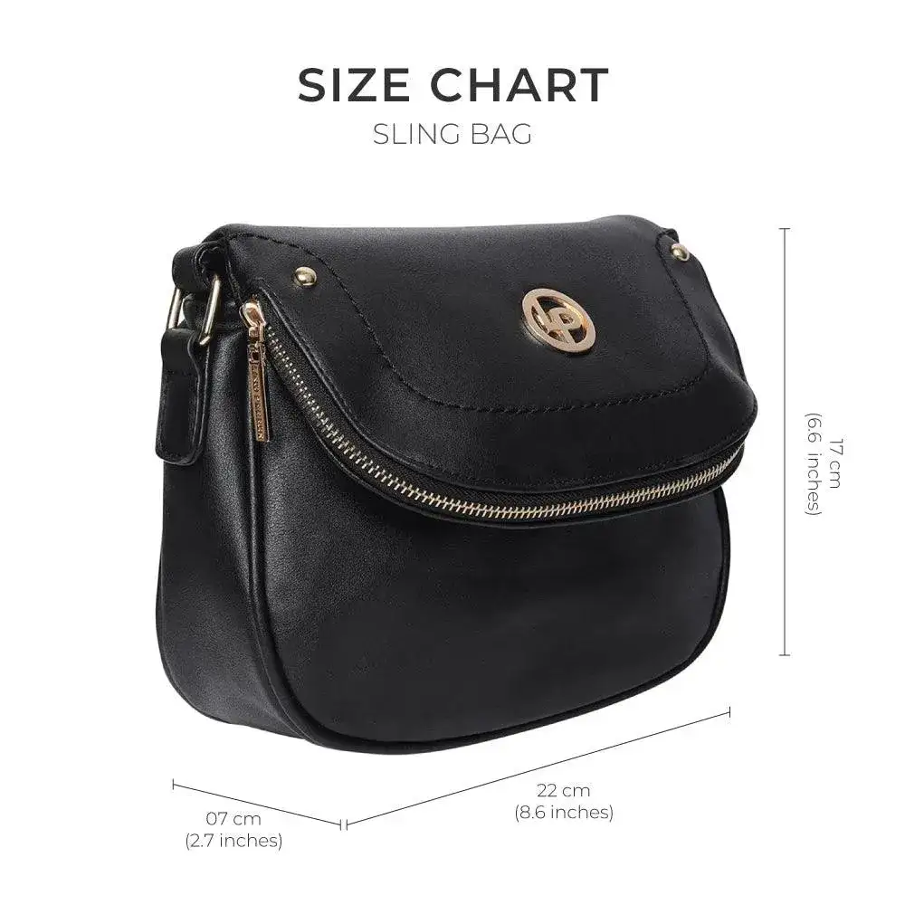 Monroe Class Black Sling Bag - Image 8