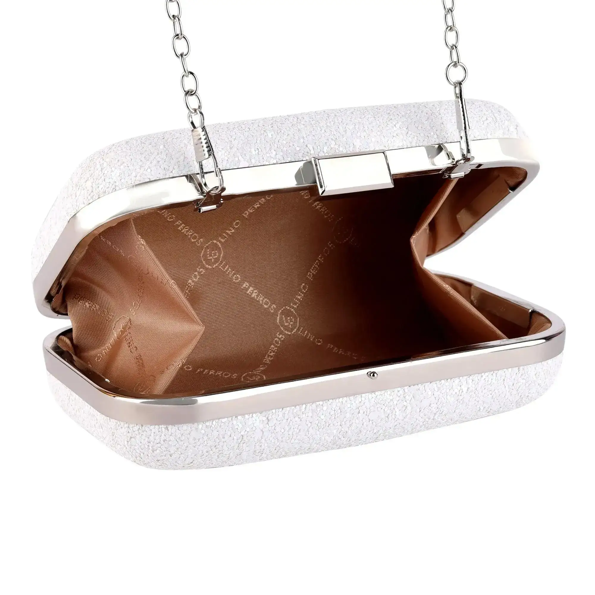 Texas Glitter Finish White Clutch - Image 5