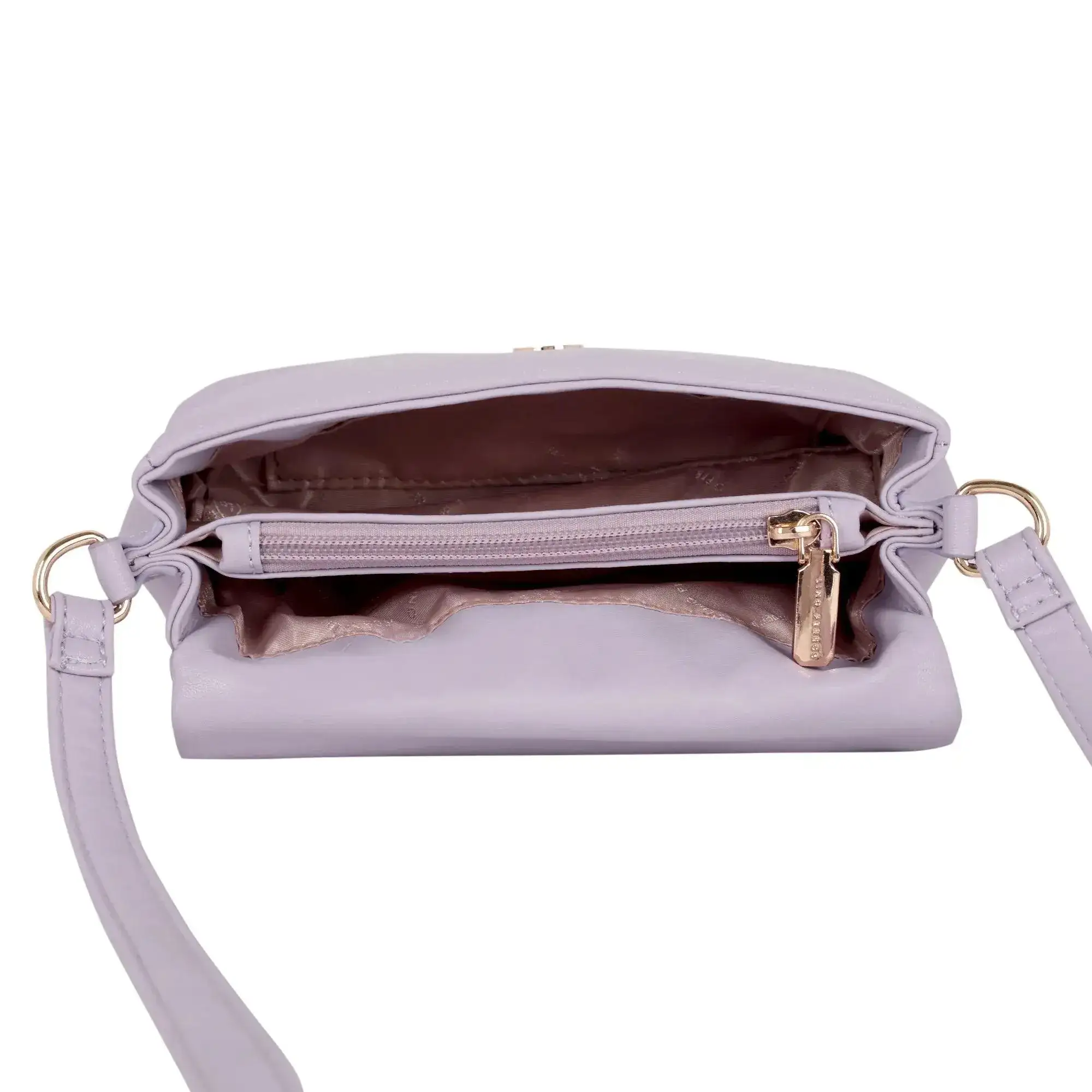 Maddie Toffee Mini Lavender Shoulder Bag - Image 6
