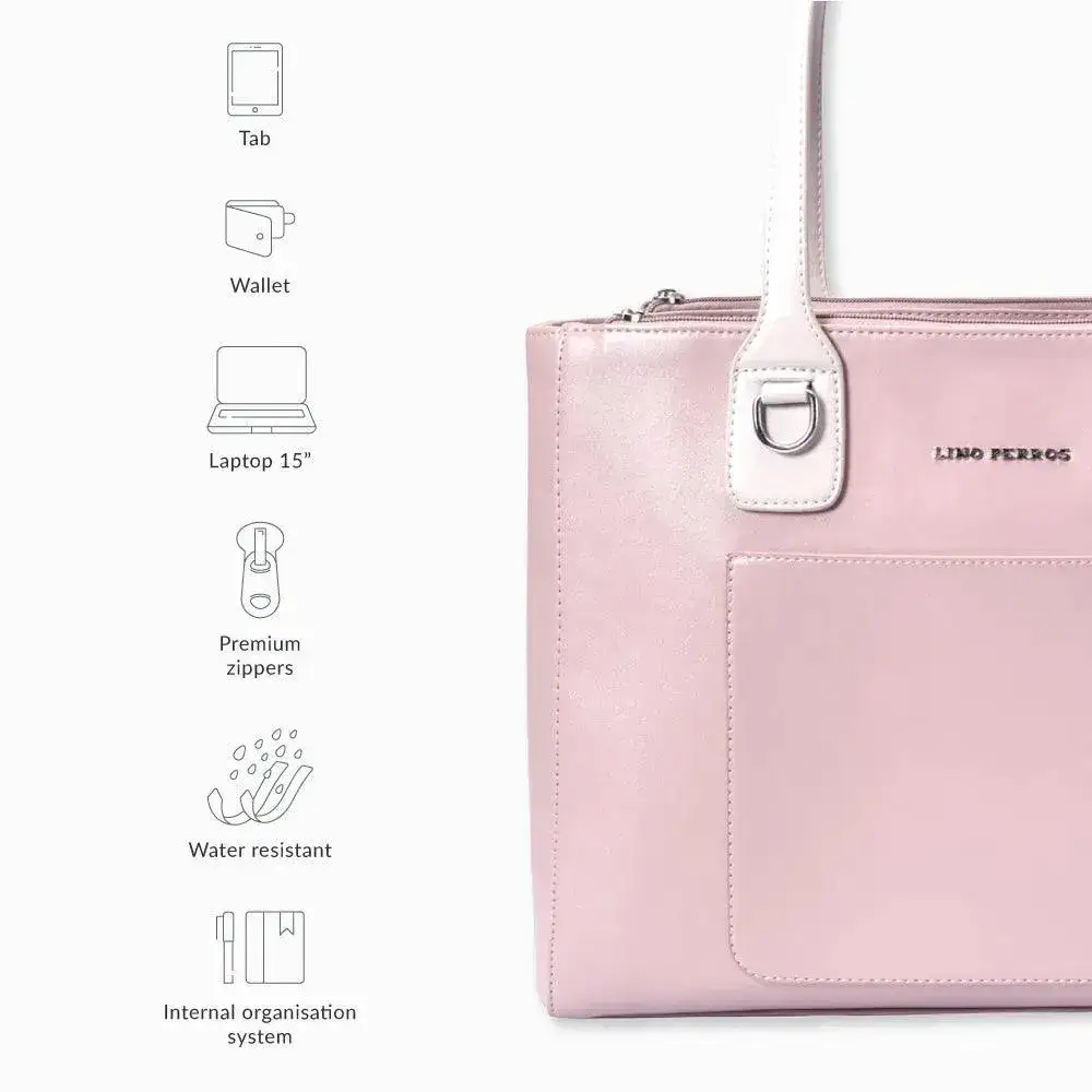 Monroe Elegant Peach Tote Bag - Image 7