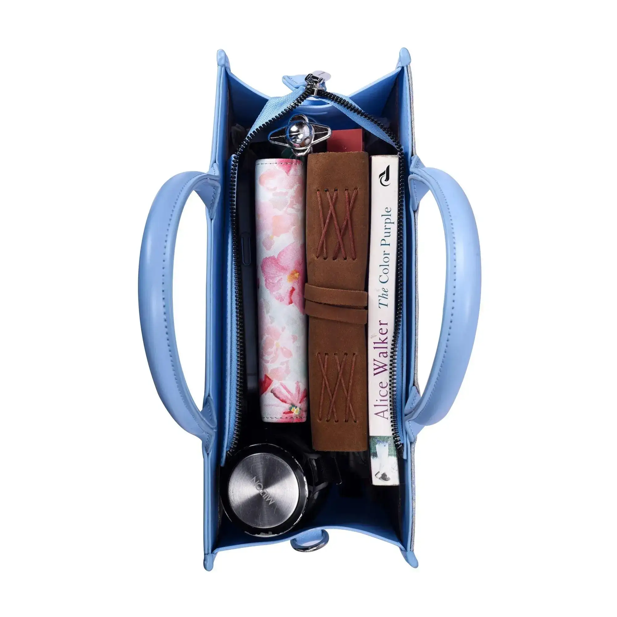 Nelly Date Blue Satchel Bag - Image 7