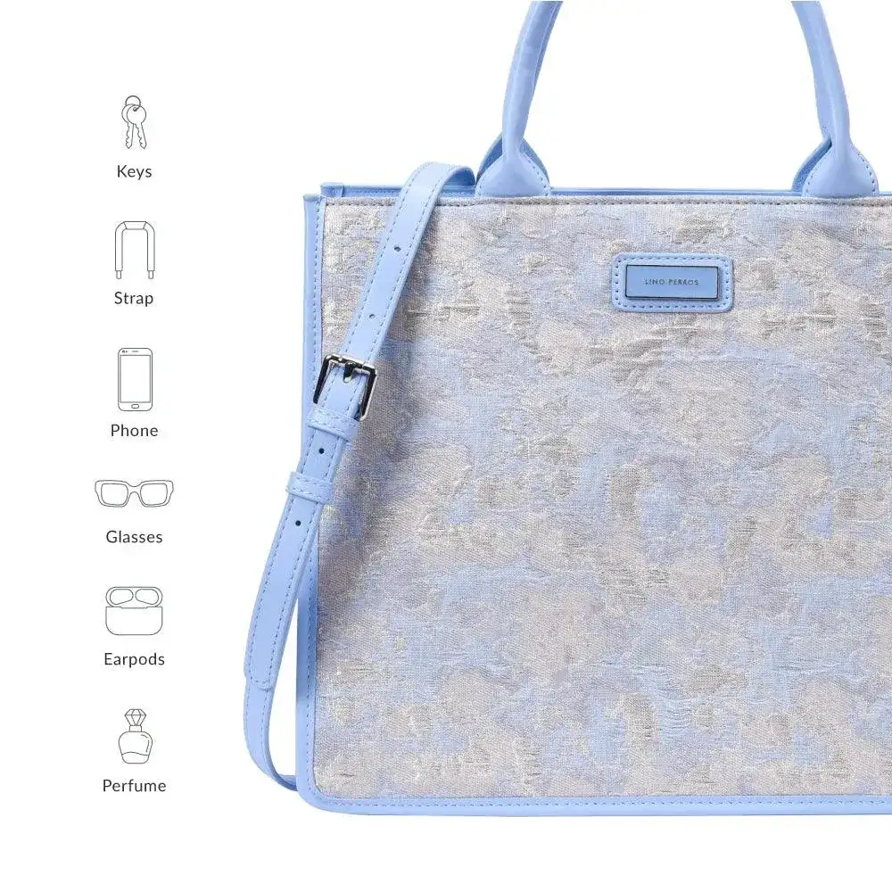 Nelly Date Blue Satchel Bag - Image 8