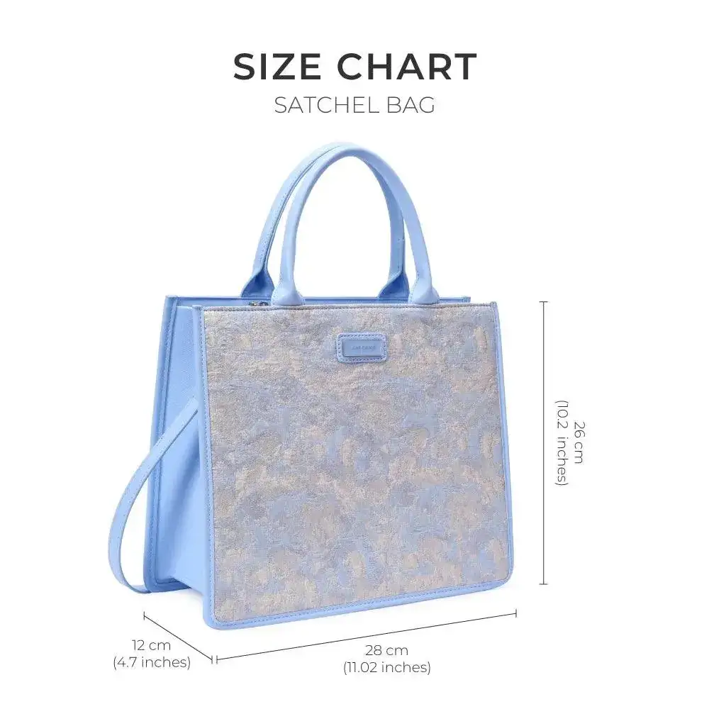 Nelly Date Blue Satchel Bag - Image 9