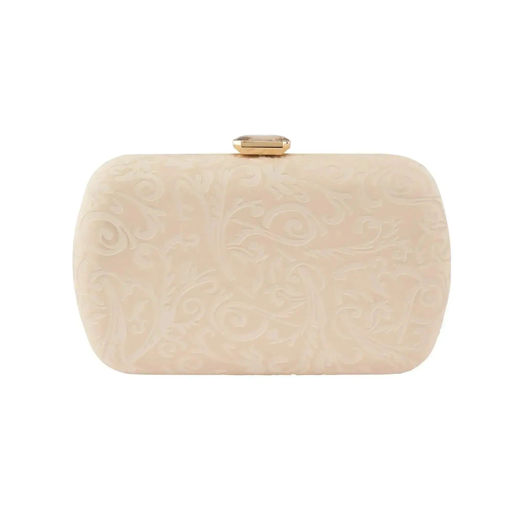 Texas Stylish Off White Clutch - Image 4