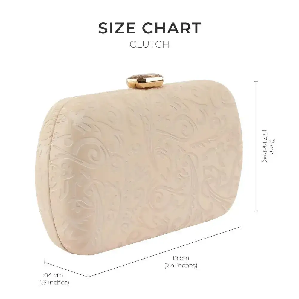 Texas Stylish Off White Clutch - Image 7