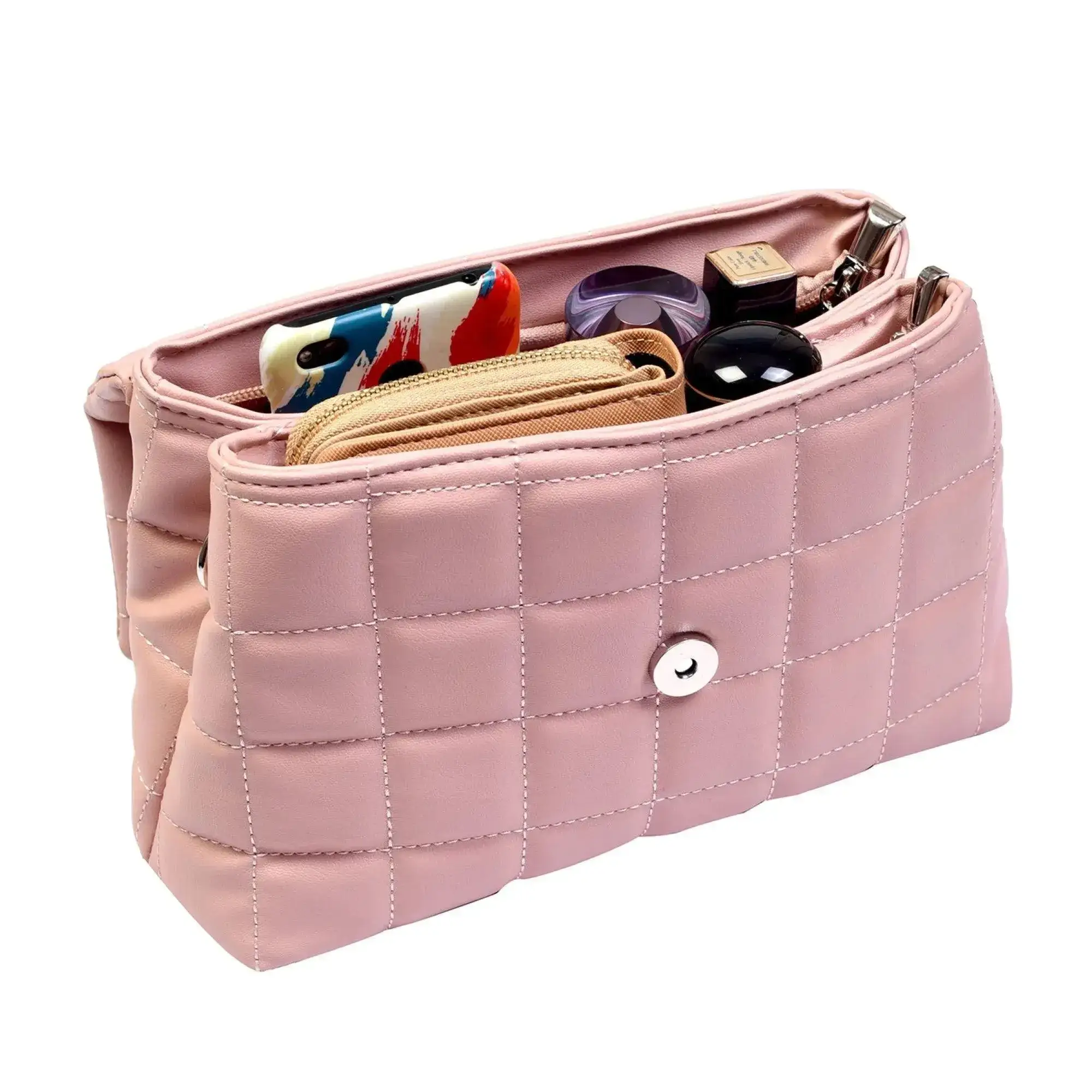 Maddie Poise Pink Satchel Bag - Image 6