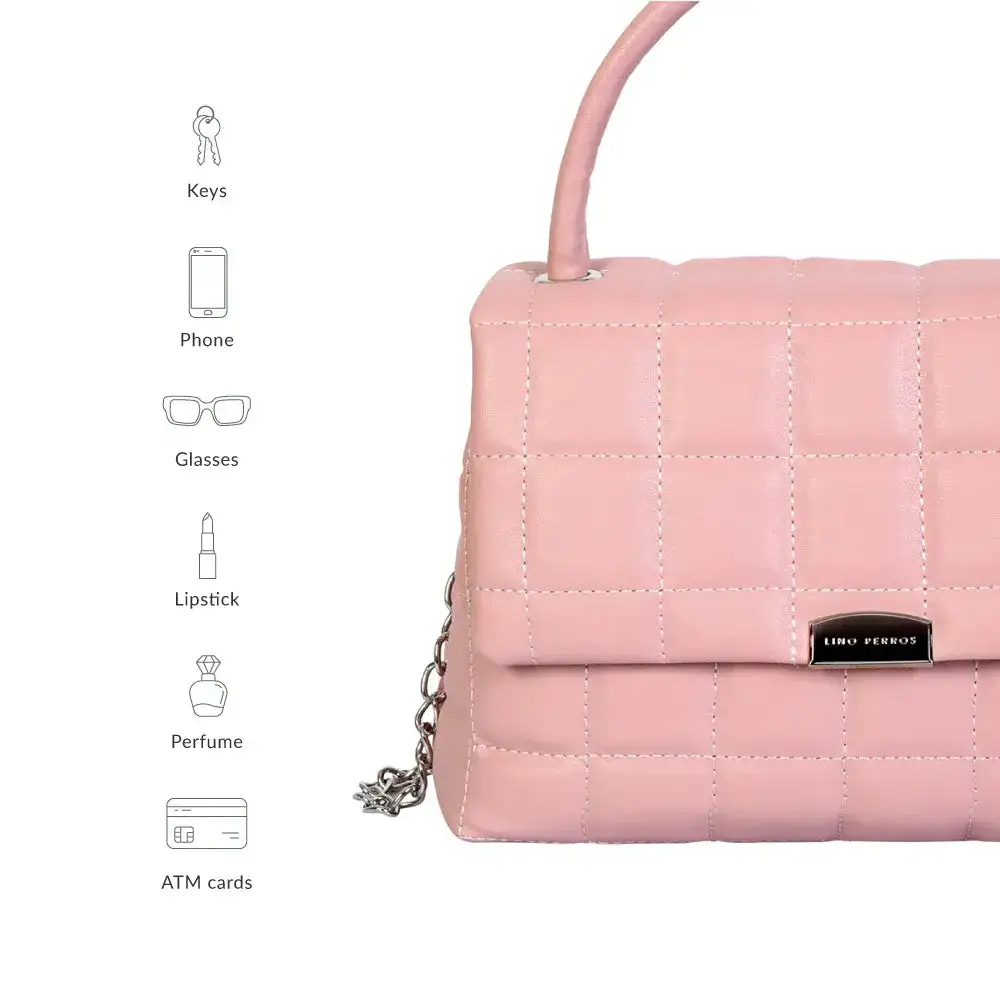 Maddie Poise Pink Satchel Bag - Image 7