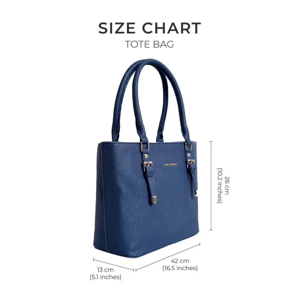 Avril Functional Blue Tote Bag - Image 8