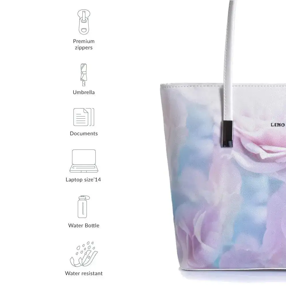 Avril Bloom Pink Tote Bag - Image 8