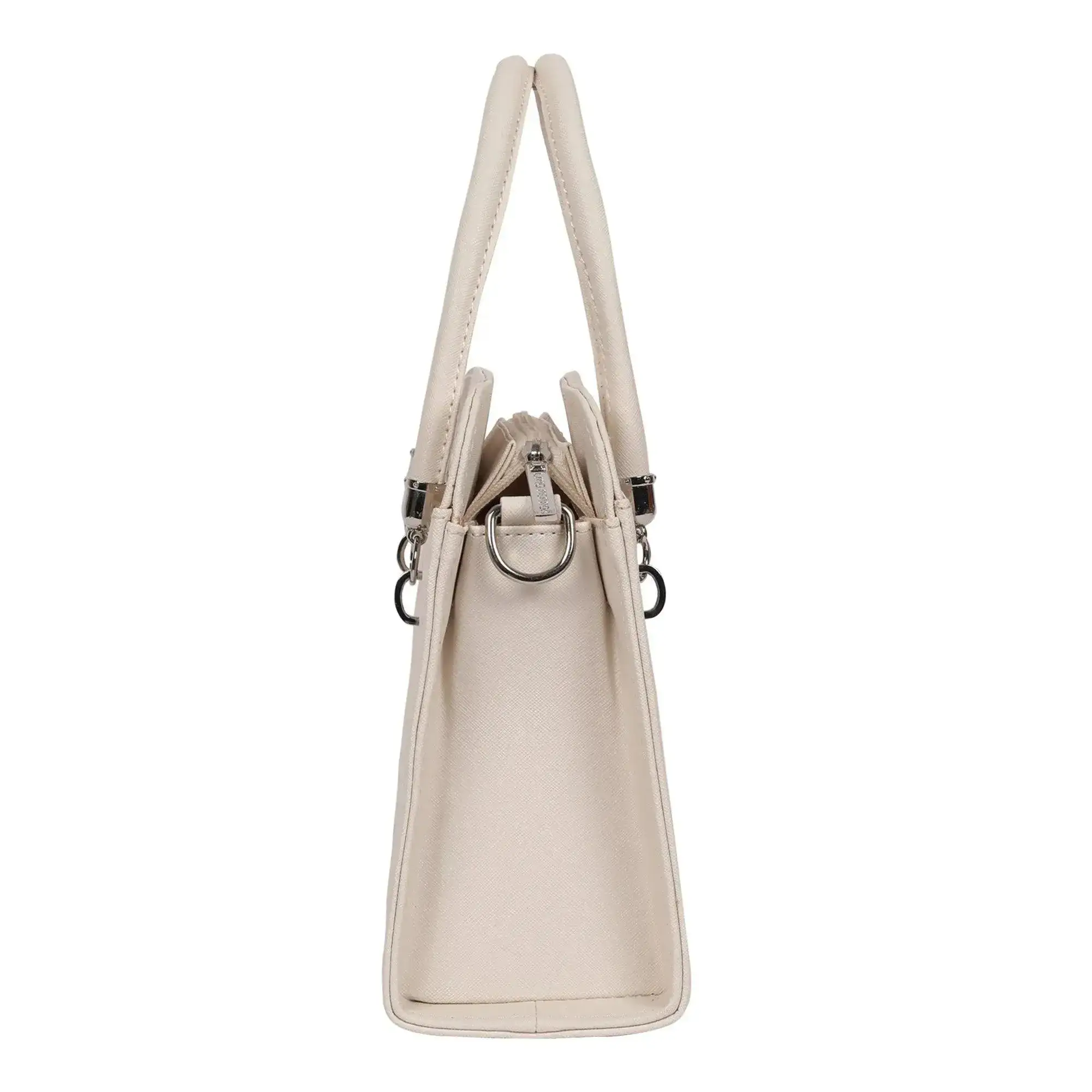 Voyage Statement White Satchel Bag - Image 4