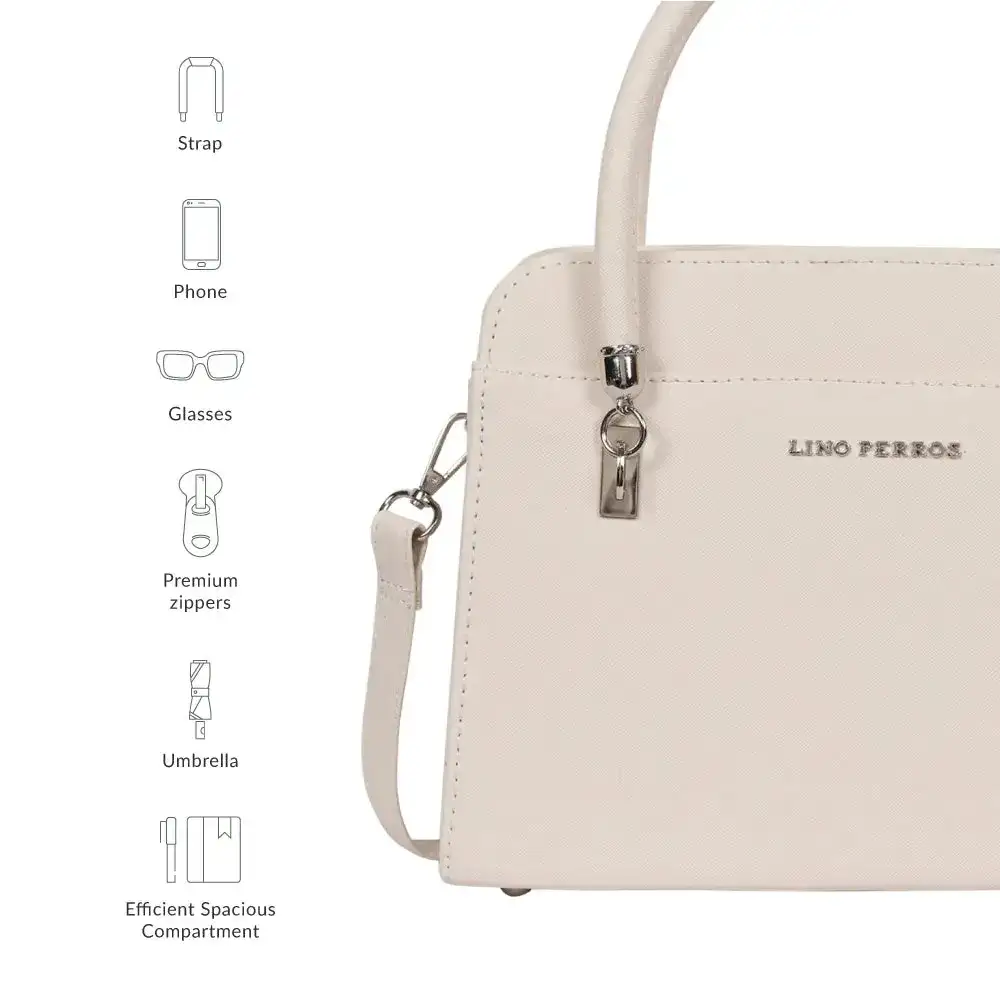 Voyage Statement White Satchel Bag - Image 7