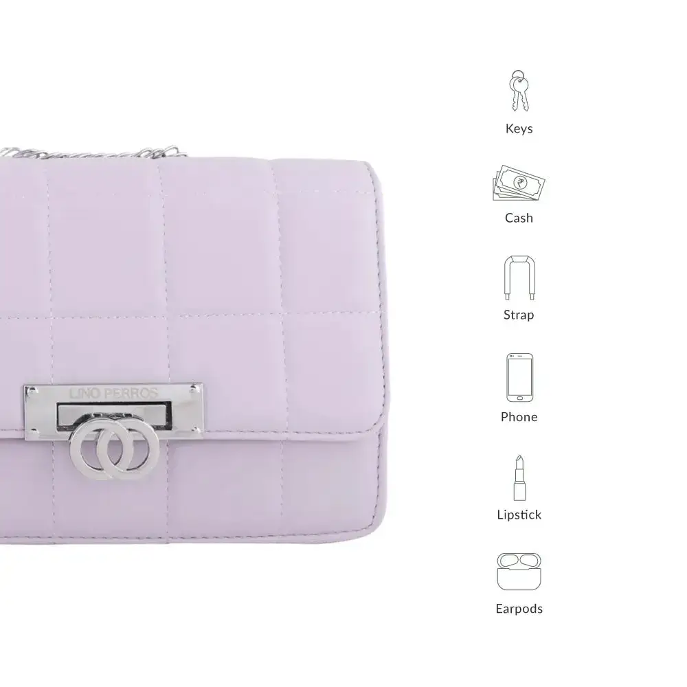 Texas Soft Touch Lavender Shoulder Bag - Image 6