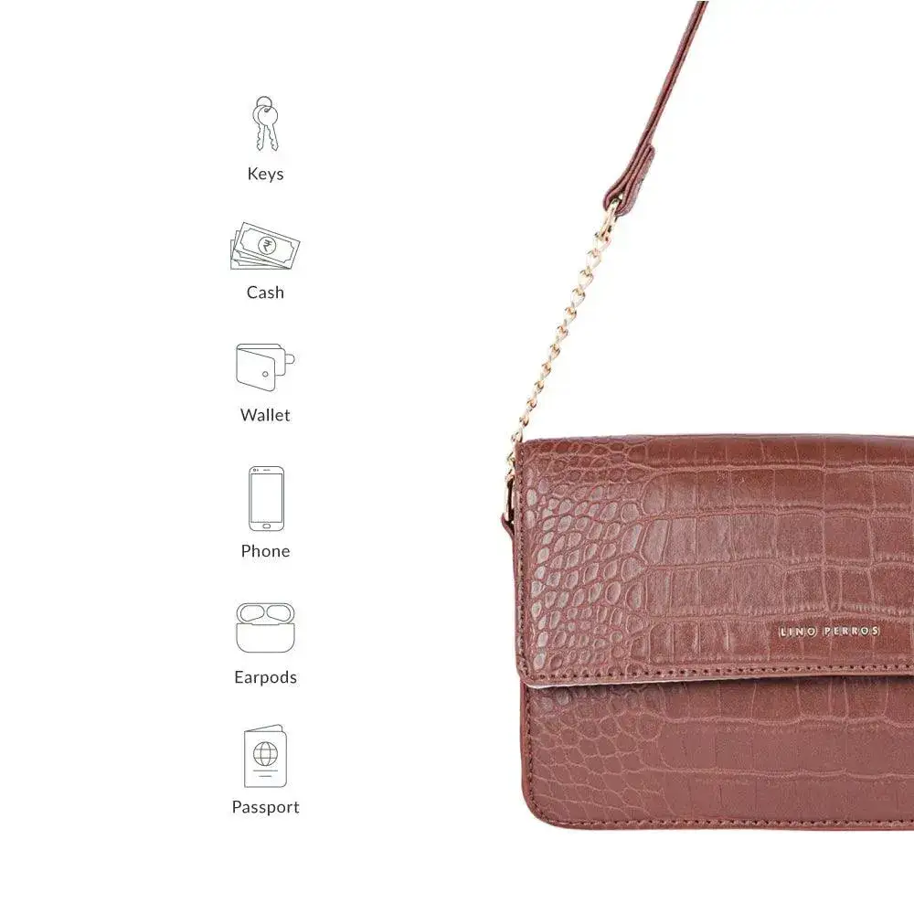 Voyage Tempting Brown Shoulder Bag - Image 9