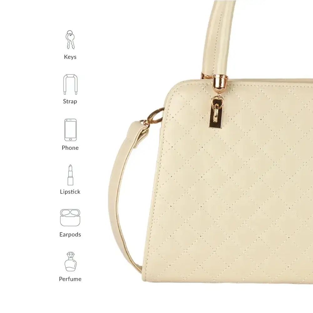 Avril Madame White Satchel Bag - Image 7