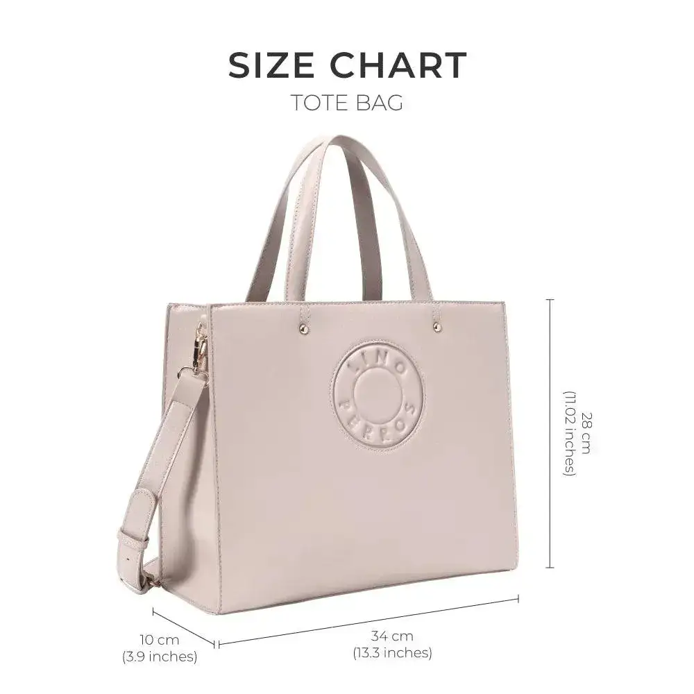 Avril The Trendy Beige Office Tote Bag - Image 6