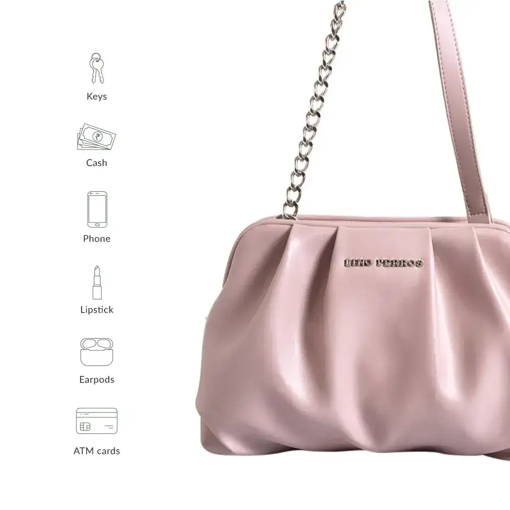 Maddie Graceful Peach Shoulder Bag - Image 5