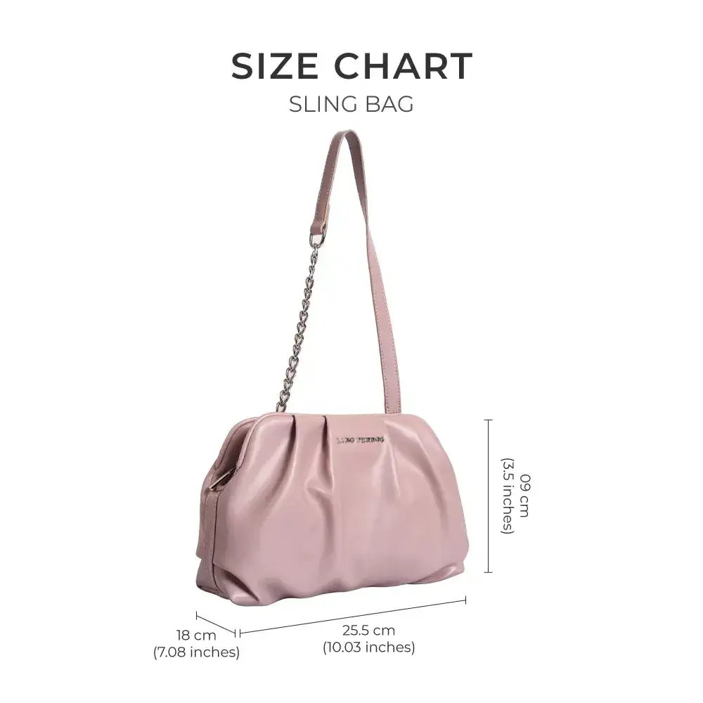 Maddie Graceful Peach Shoulder Bag - Image 6