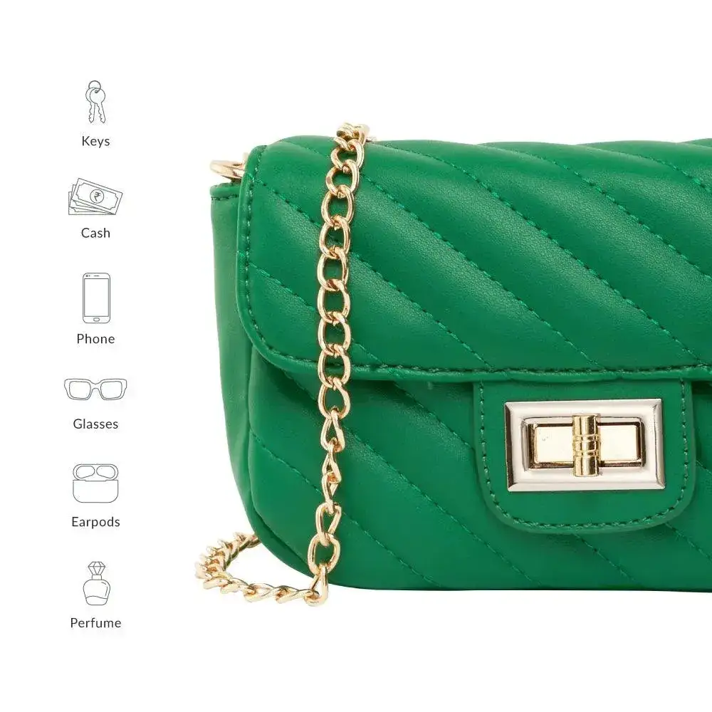Maddie Popular Mini Green Shoulder Bag - Image 7
