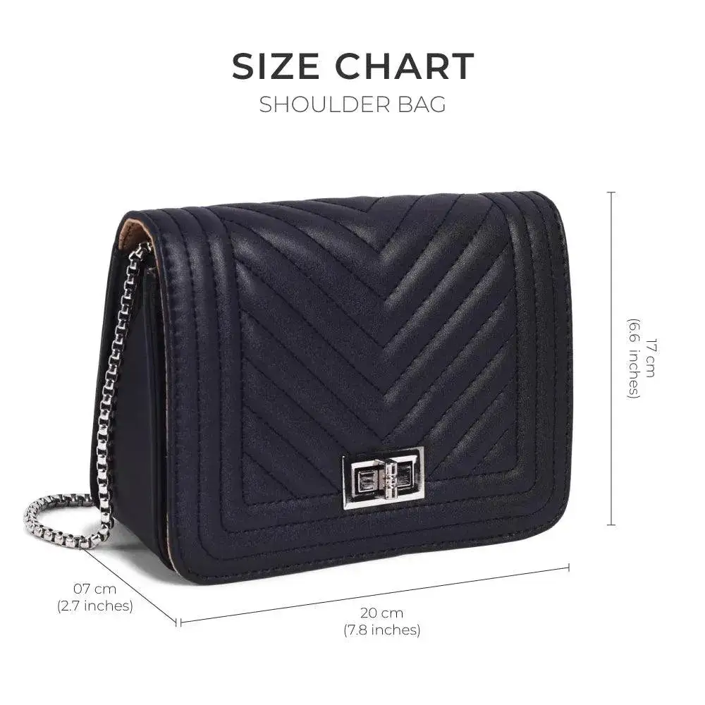 Maddie Glow Black Sling Bag - Image 7