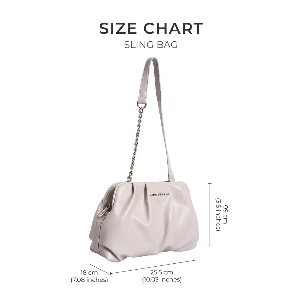 Maddie Graceful Off White Shoulder Bag - Image 7