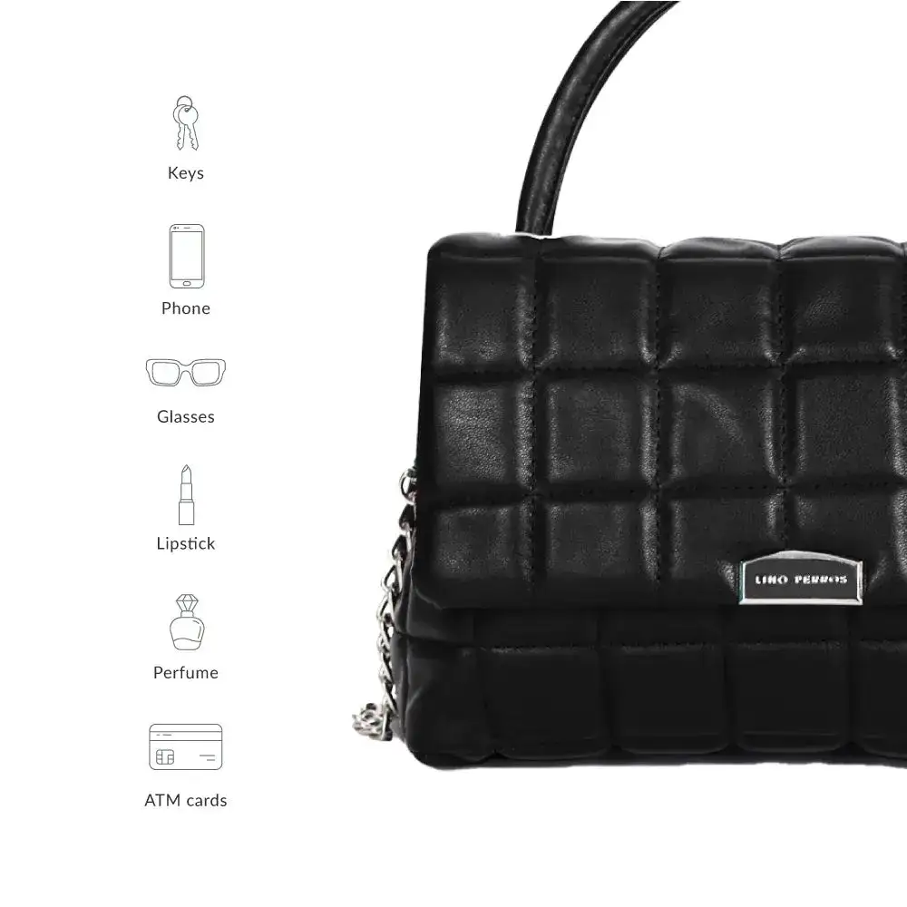 Maddie Poise Black Satchel Bag - Image 6