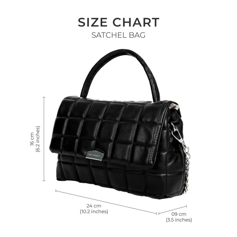 Maddie Poise Black Satchel Bag - Image 7