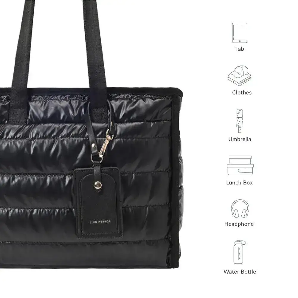 Maddie Travel Black Tote Bag - Image 9