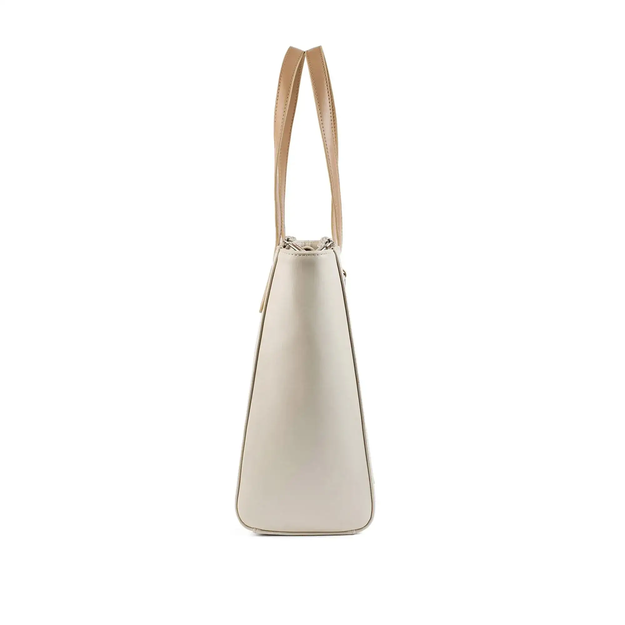 Monroe Elegant Off White Tote Bag - Image 3