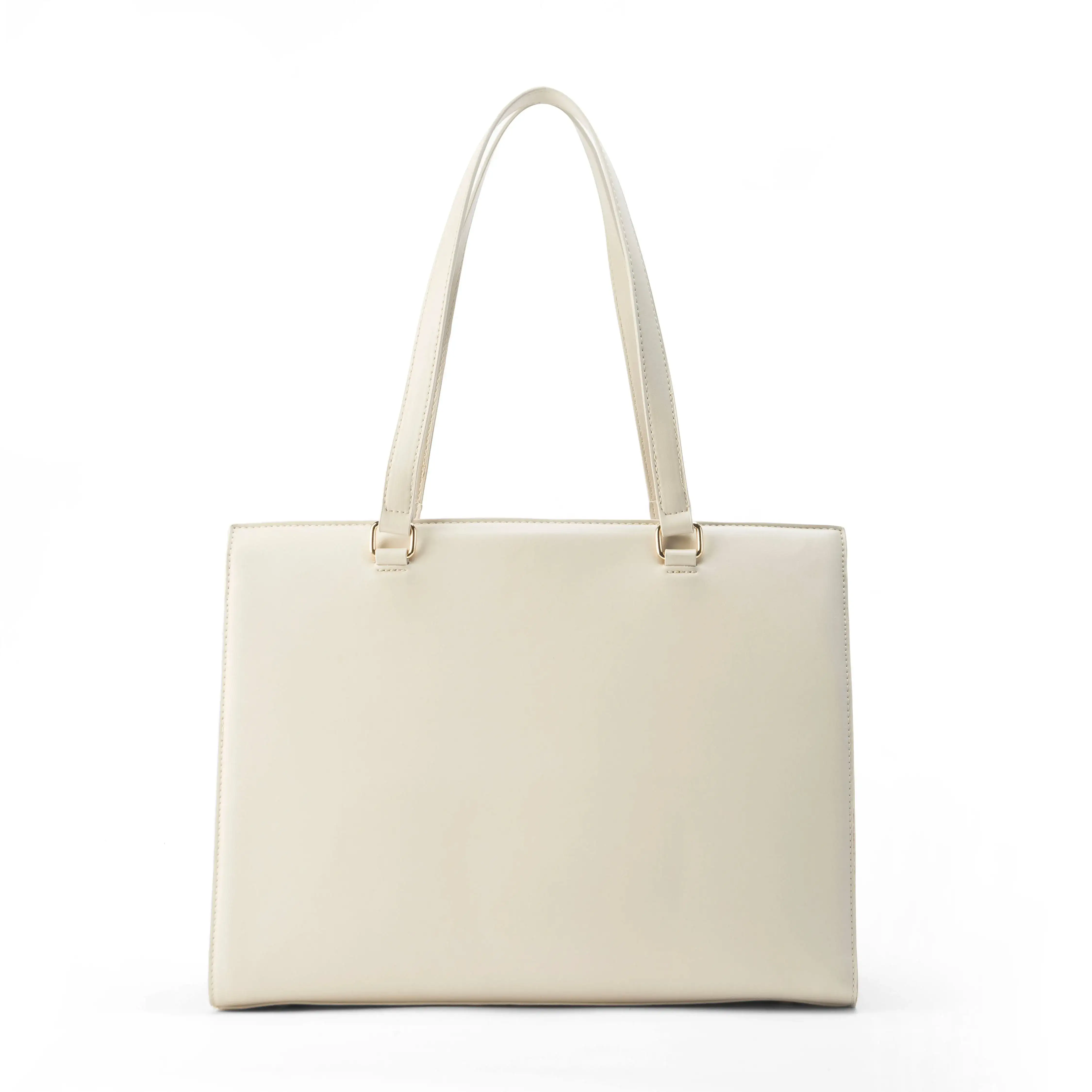 Monroe Sophisticated Beige Tote Bag - Image 5
