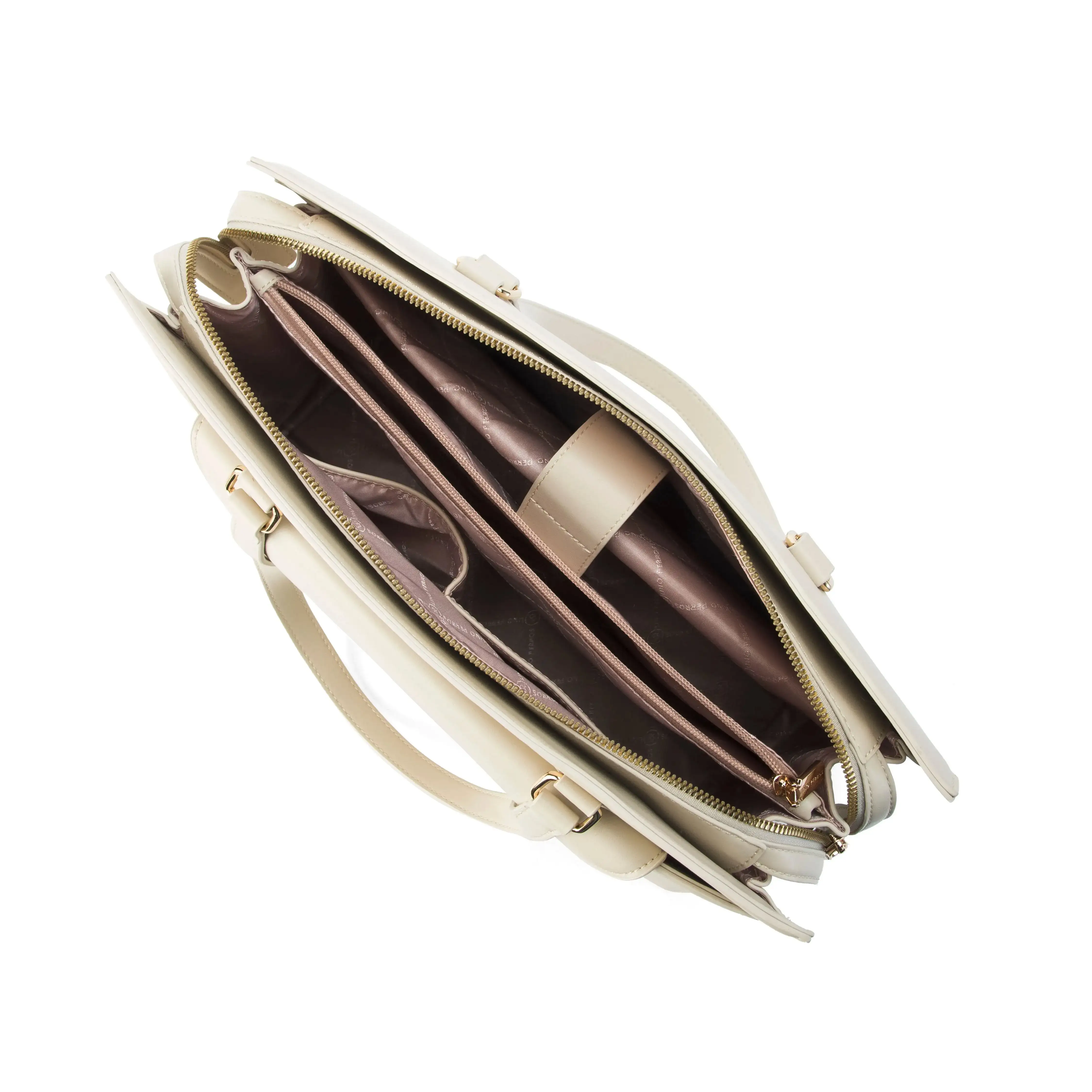 Monroe Sophisticated Beige Tote Bag - Image 9