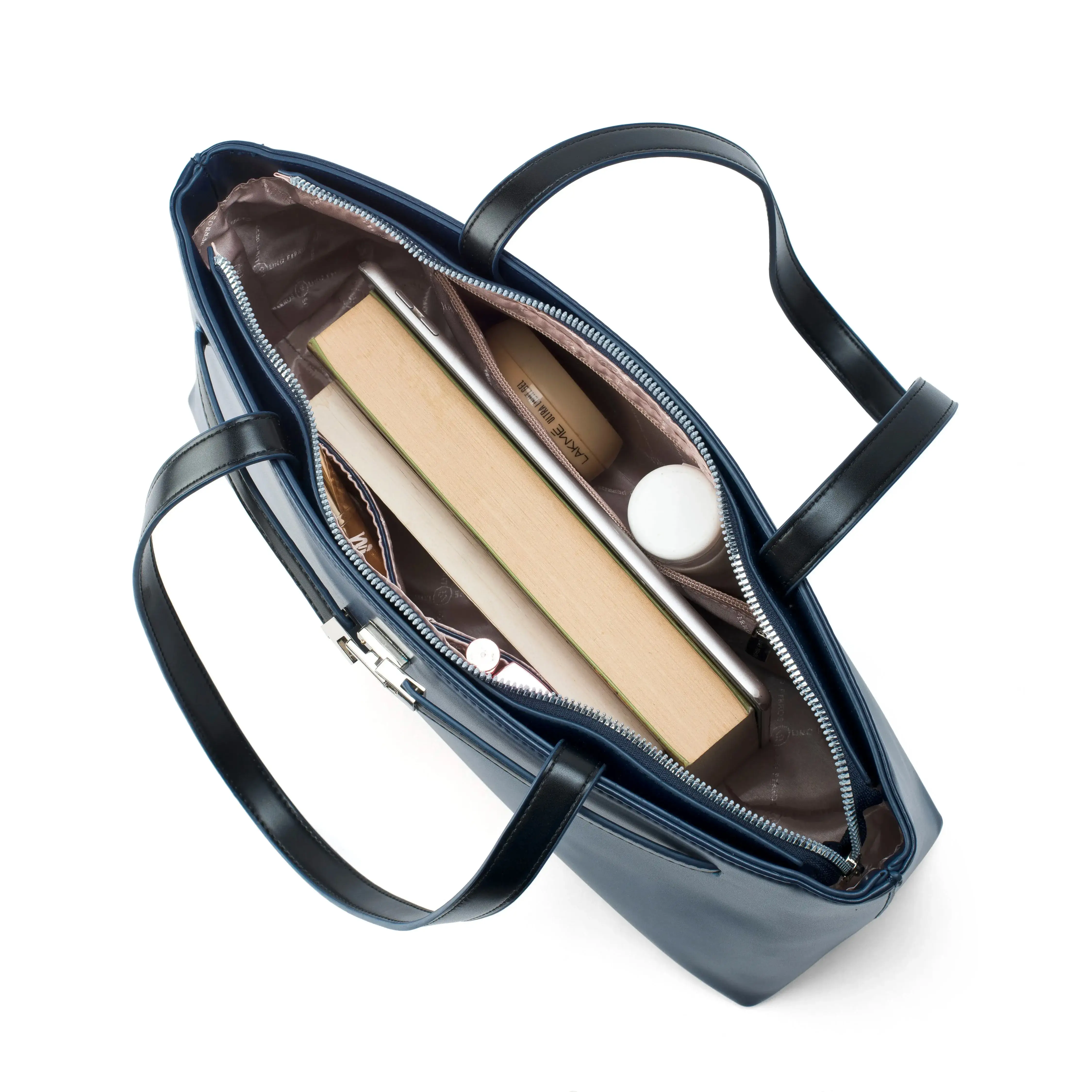 Monroe Tailored Navy Shoulder Bag - Image 10