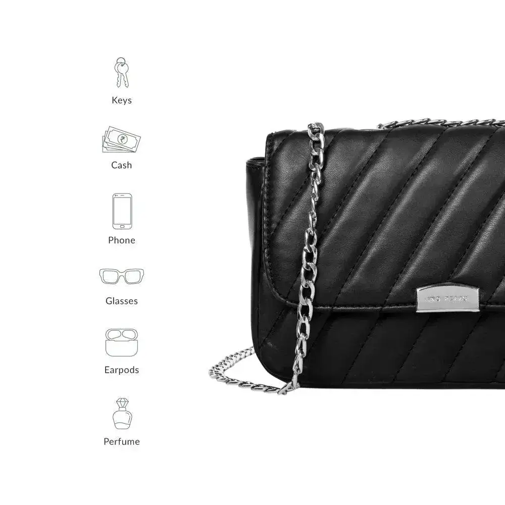 Maddie Candy Mini Black Shoulder Bag - Image 7