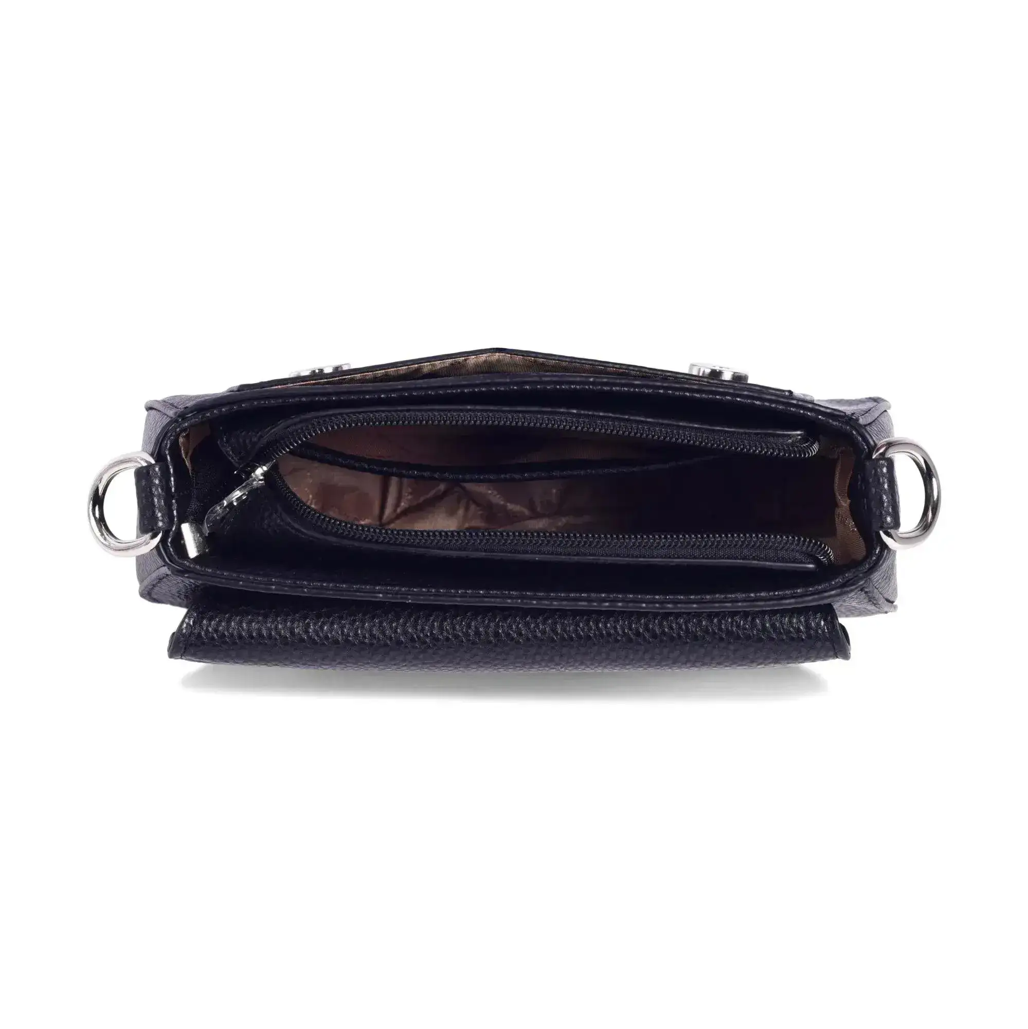 Avril Saddle Black Sling Bag - Image 6