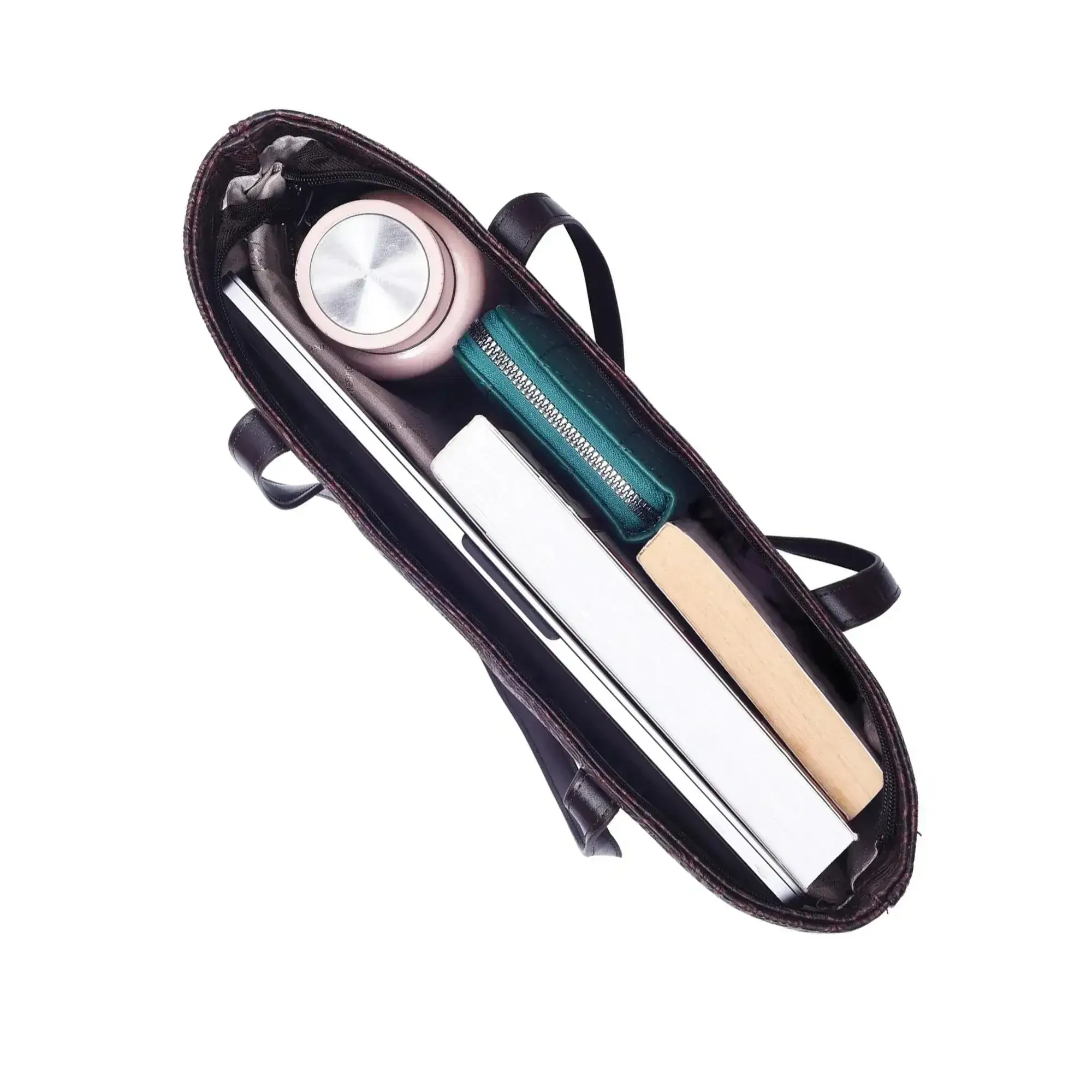 Valley Afternoon Brown Tote Bag - Image 7