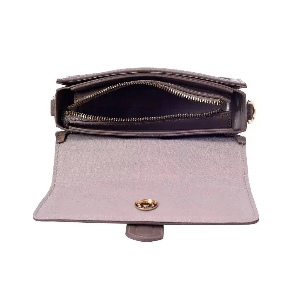 Valley Floral-Infused Brown Satchel Bag - Image 7