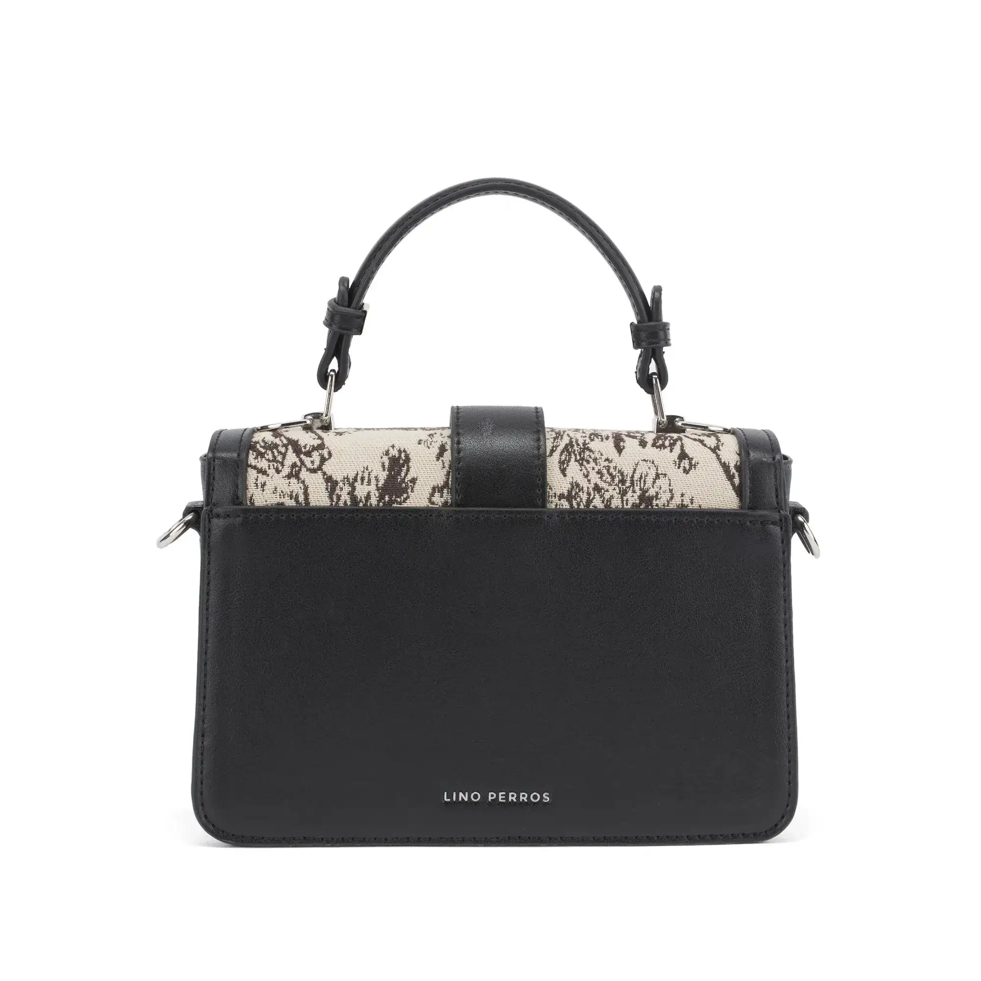 Valley Floral-Infused White Satchel Bag - Image 4