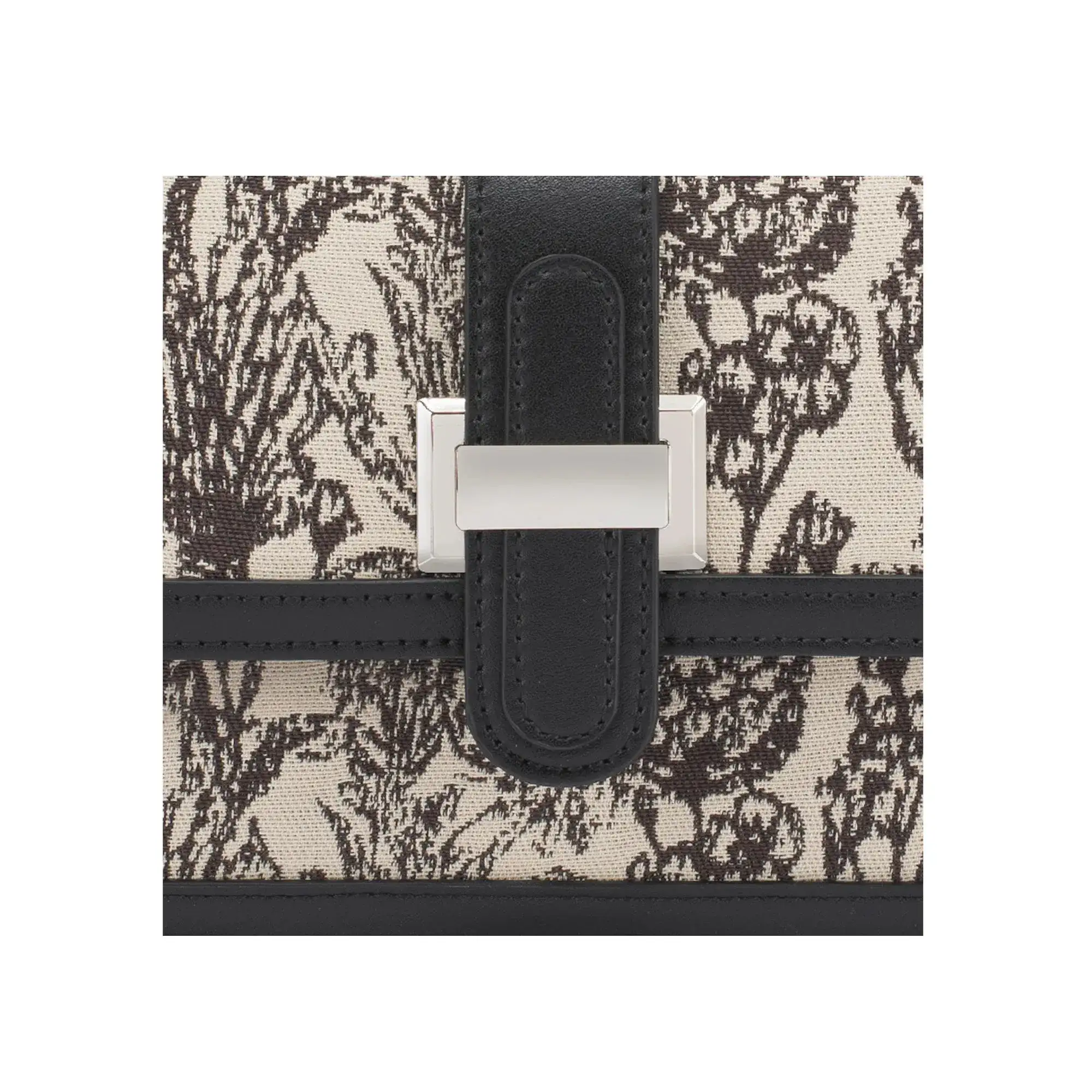 Valley Floral-Infused White Satchel Bag - Image 5