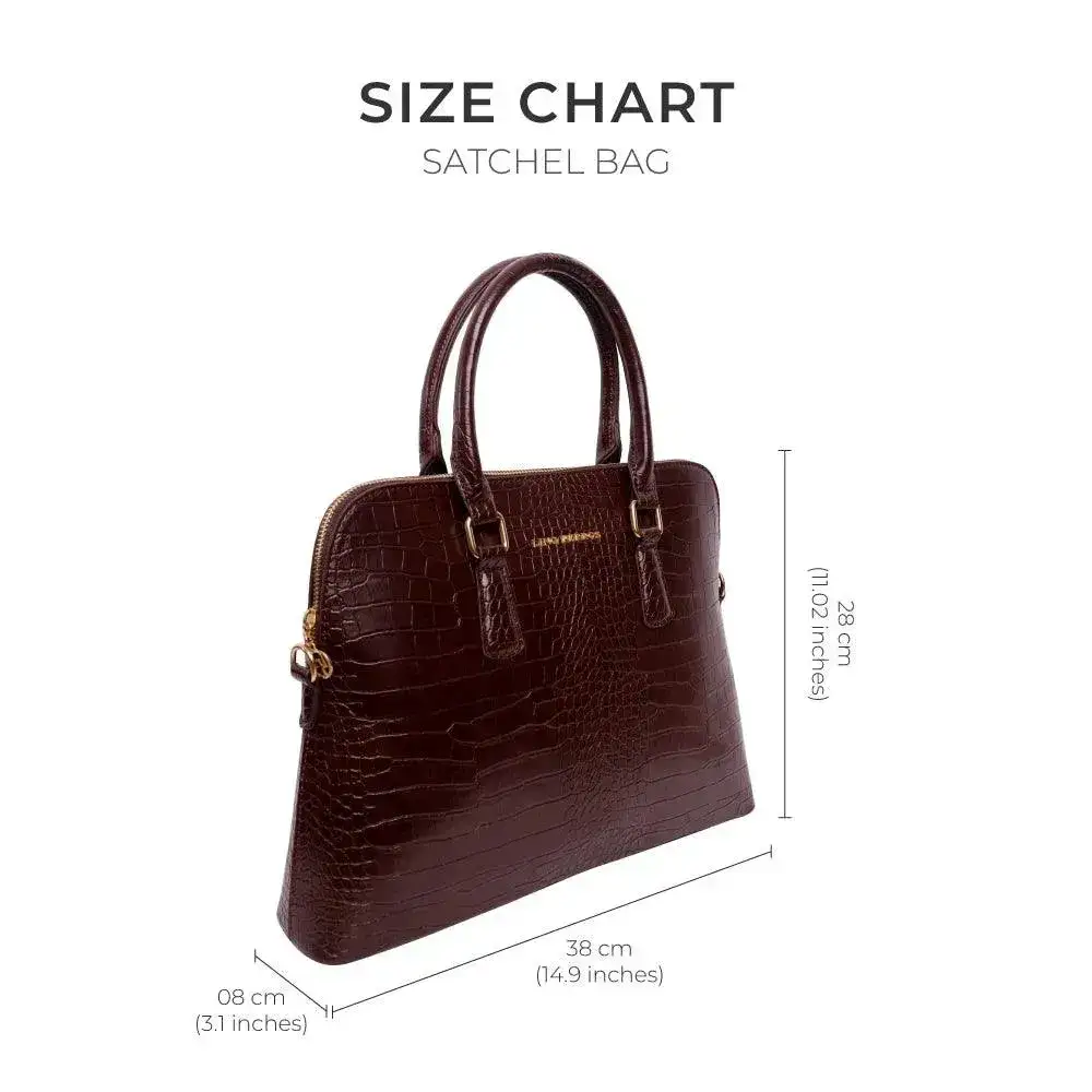 Voyage Confidence Brown Satchel Bag - Image 9