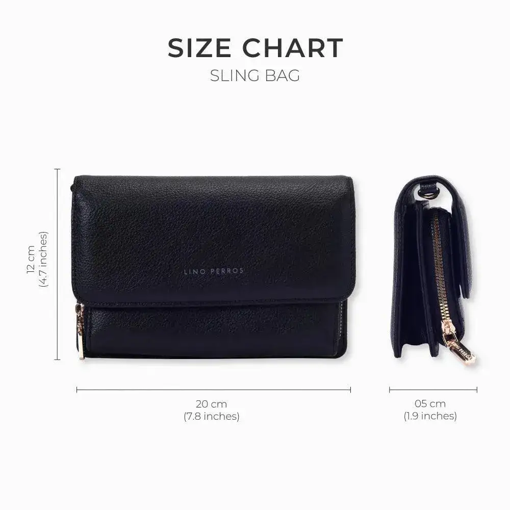Voyage Mini boho Black Sling Bag - Image 8