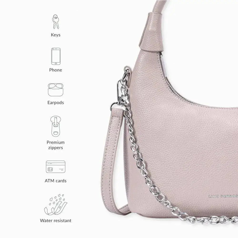 Voyage Modern Beige Shoulder Bag - Image 8