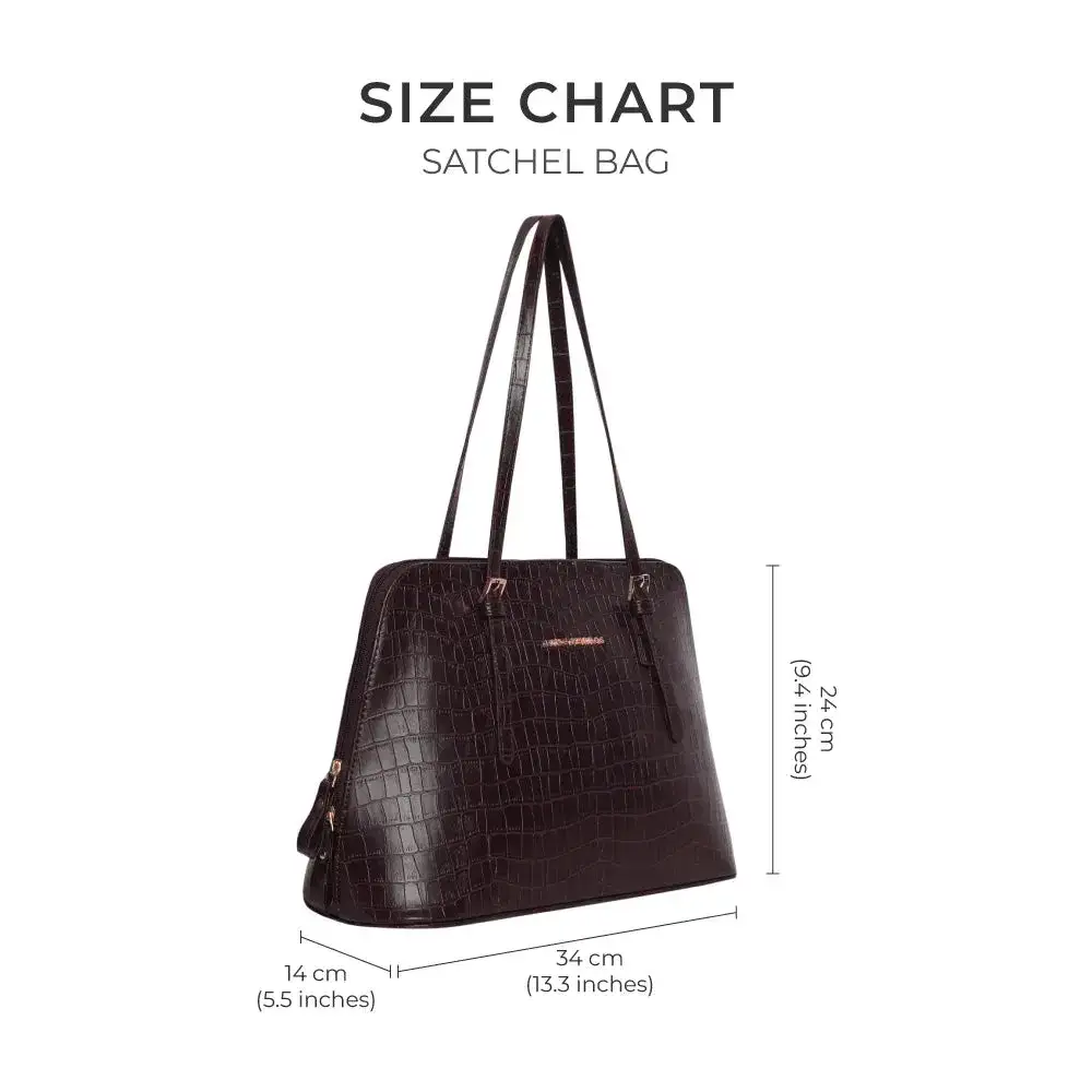 Voyage Office Brown Satchel Bag - Image 6