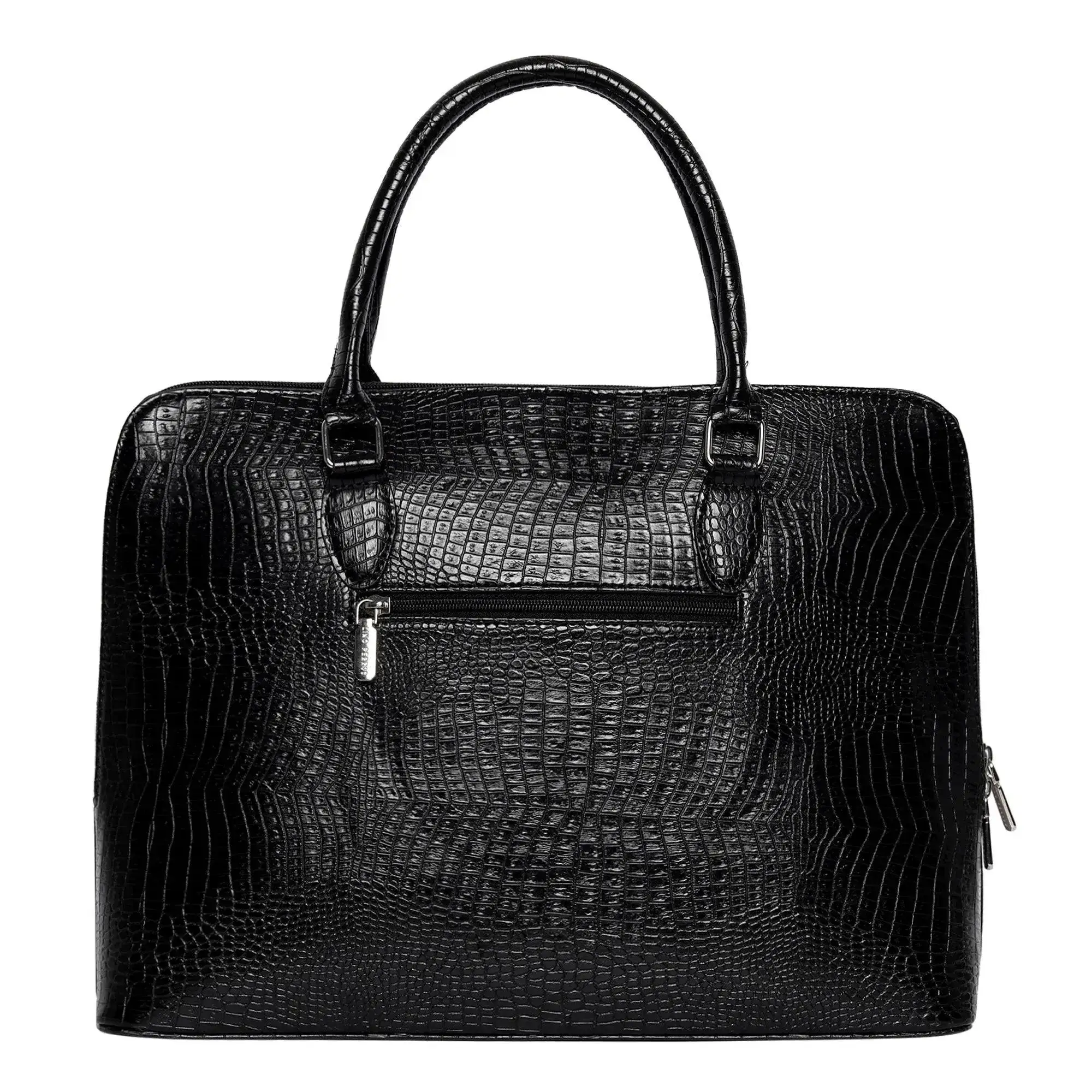 Voyage Organizer Black Croco Laptop Bag - Image 4