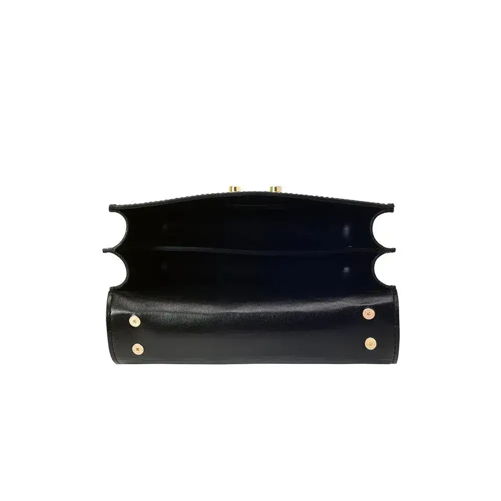 Voyage Structured Black Shoulder Bag - Image 5