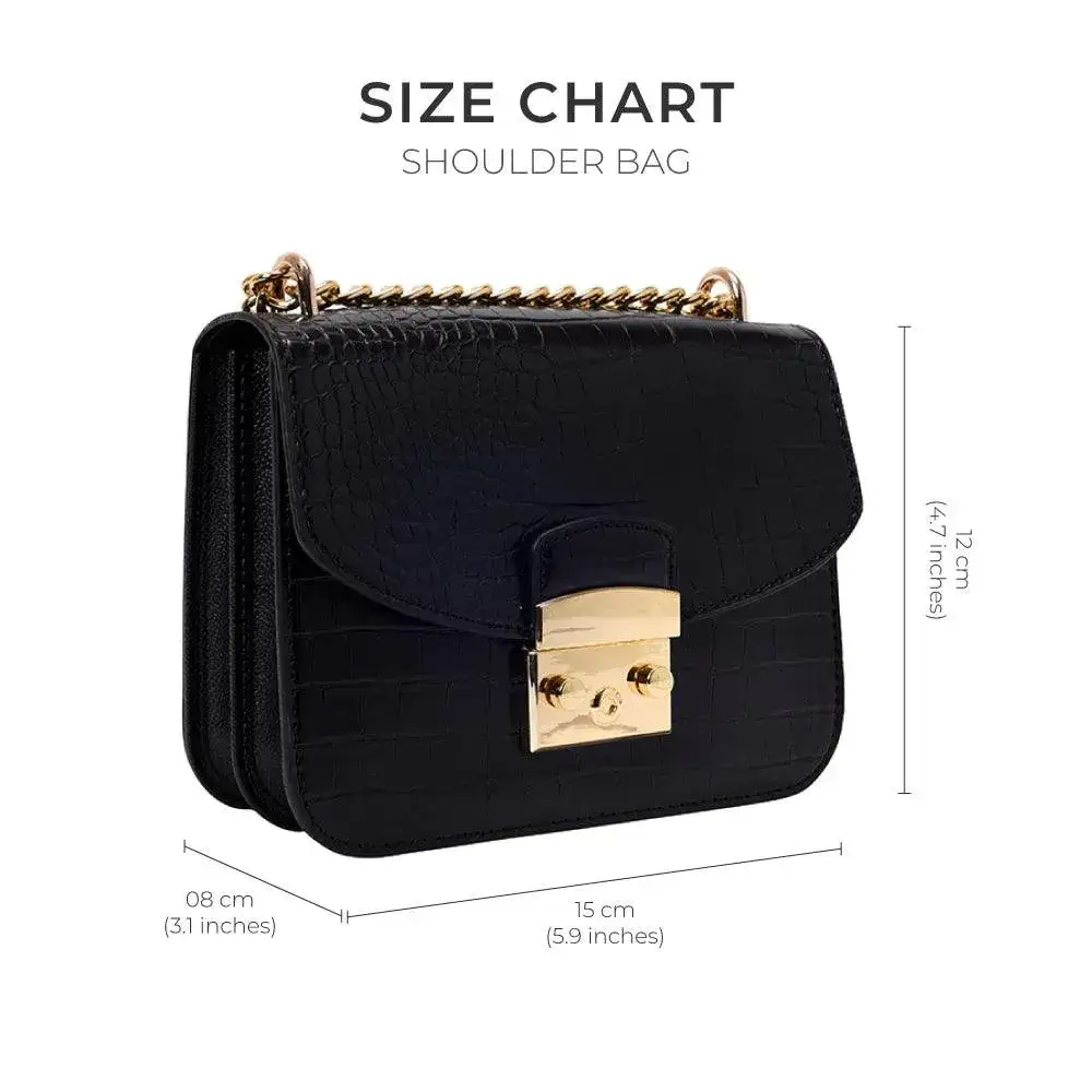 Voyage Structured Black Shoulder Bag - Image 8