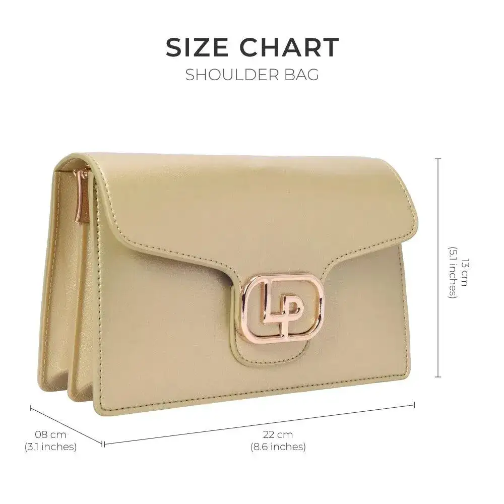 Voyage Timeless Golden Shoulder Bag - Image 9