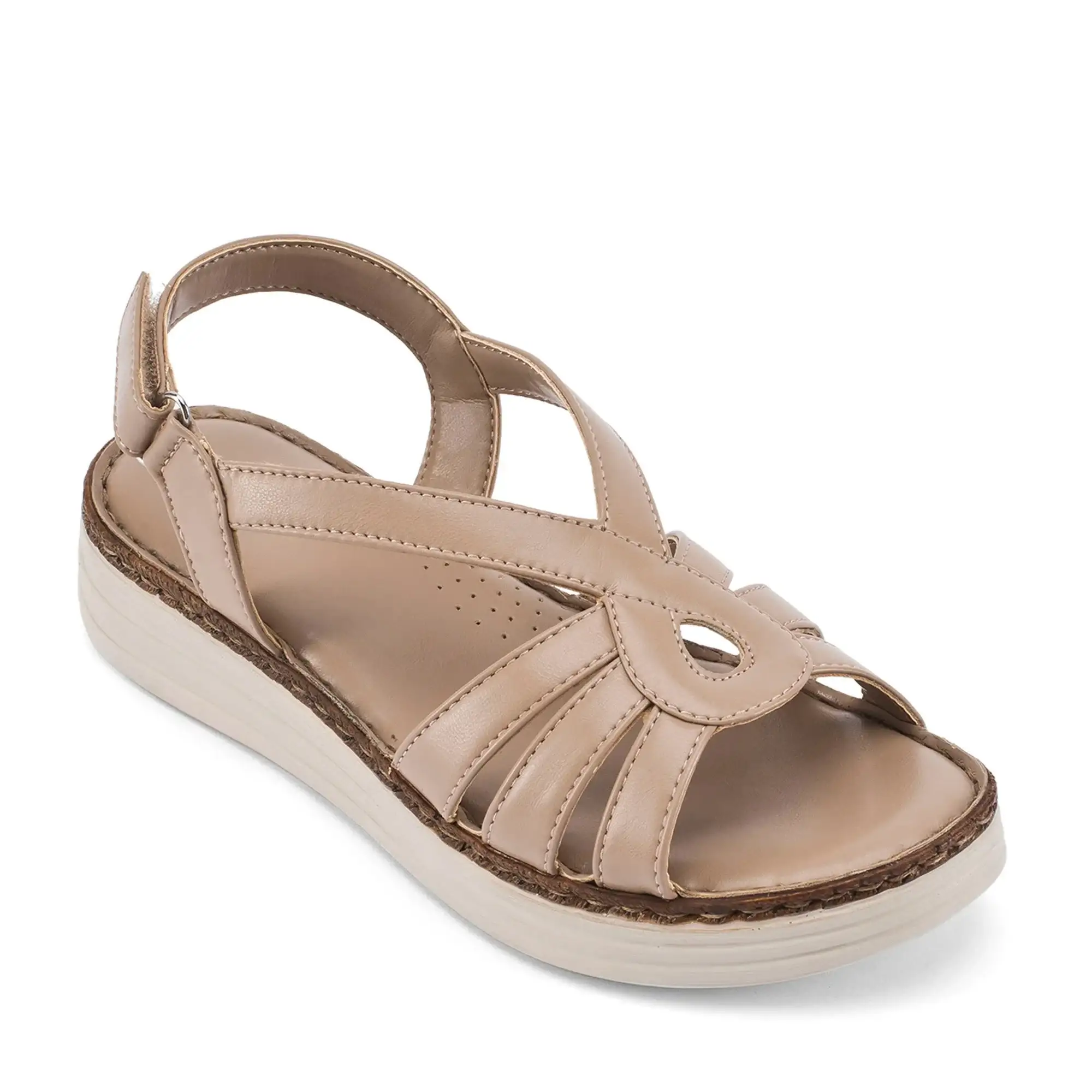 Lopez Marta Comfort Taupe Heels - Image 3