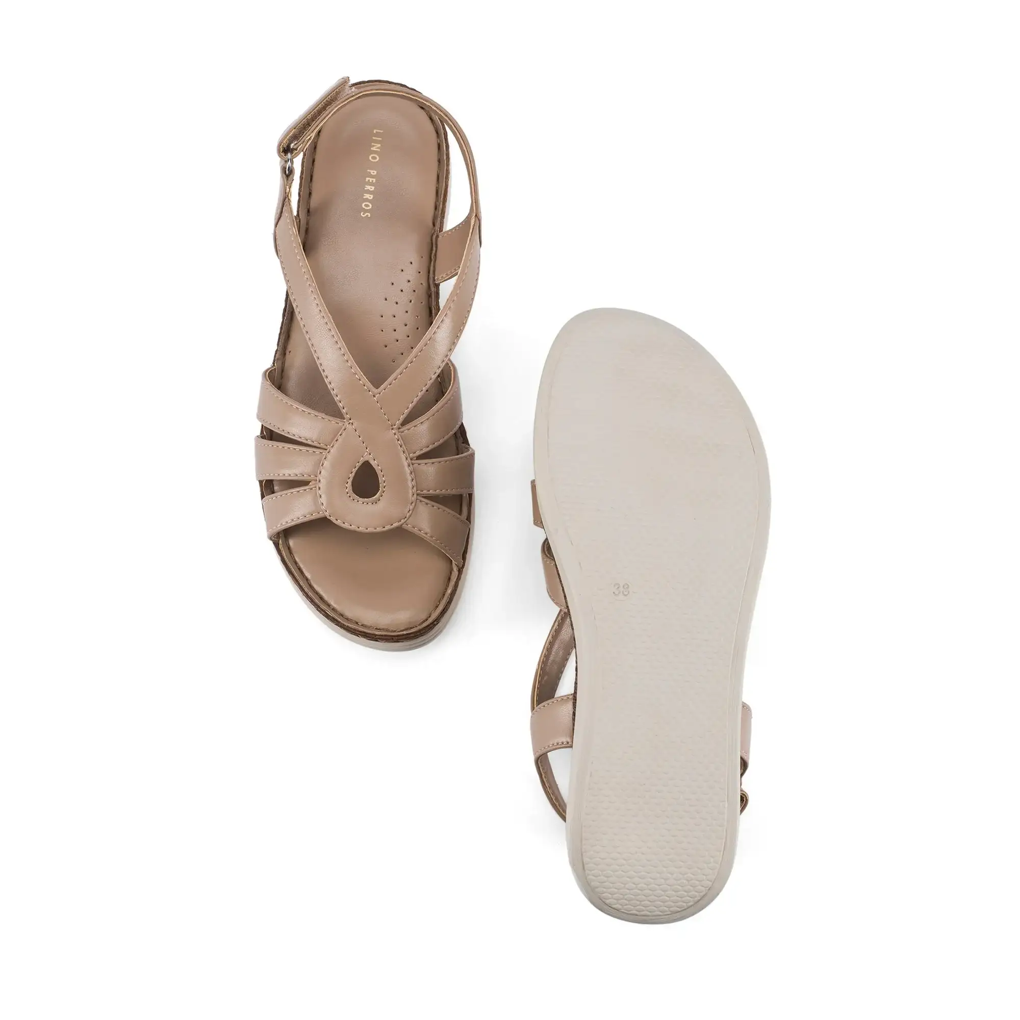 Lopez Marta Comfort Taupe Heels - Image 5