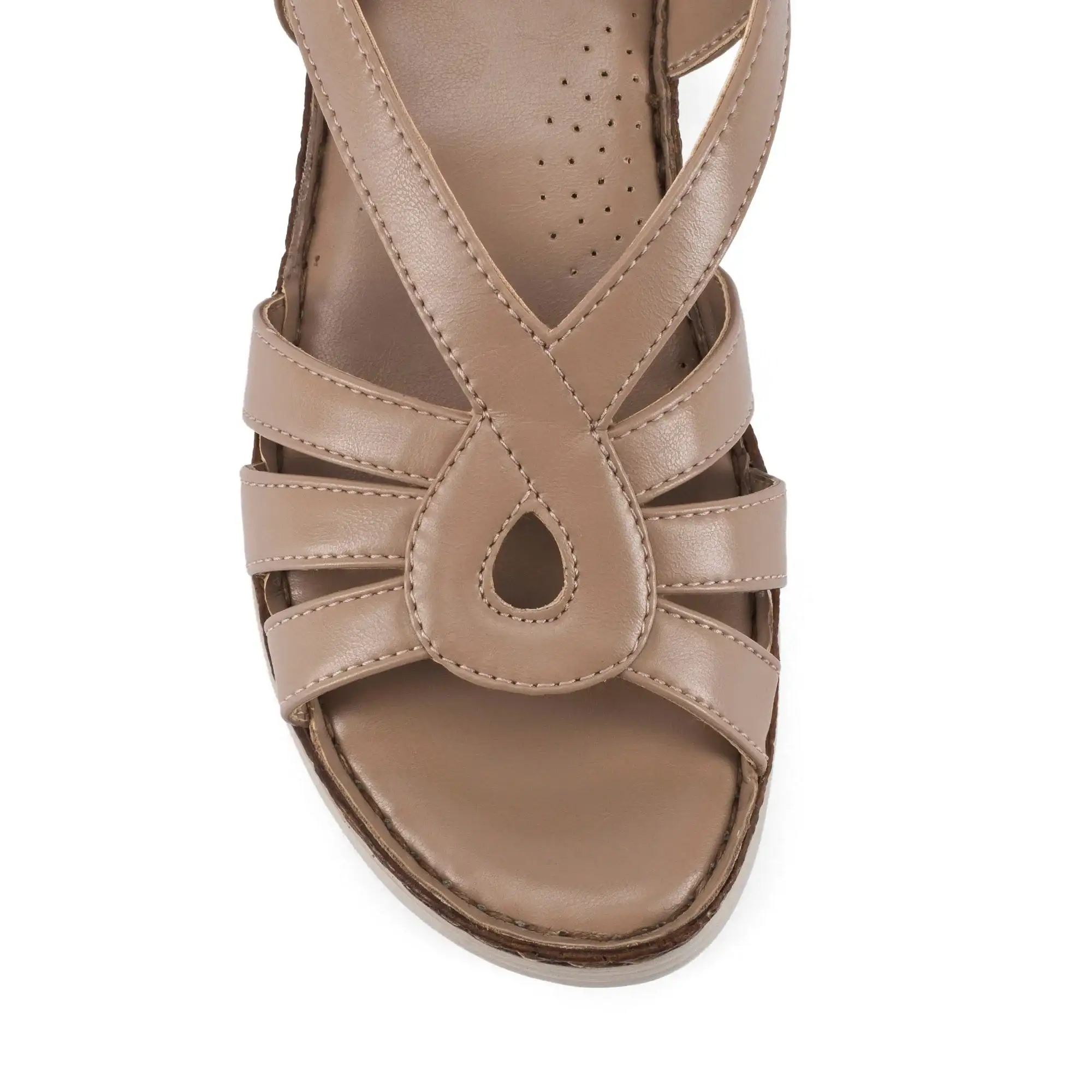 Lopez Marta Comfort Taupe Heels - Image 6