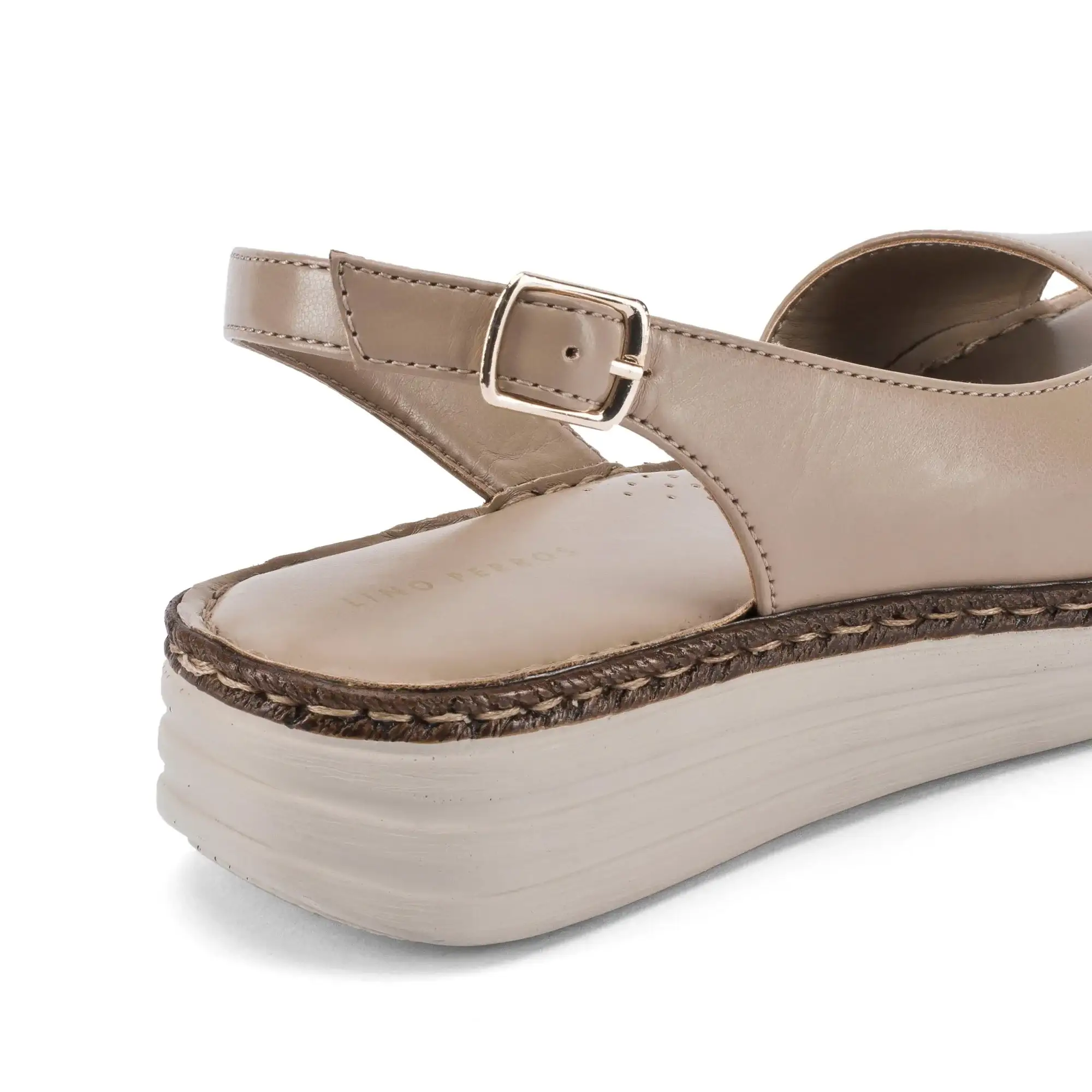 Lopez Saga Comfort Taupe Heels - Image 7