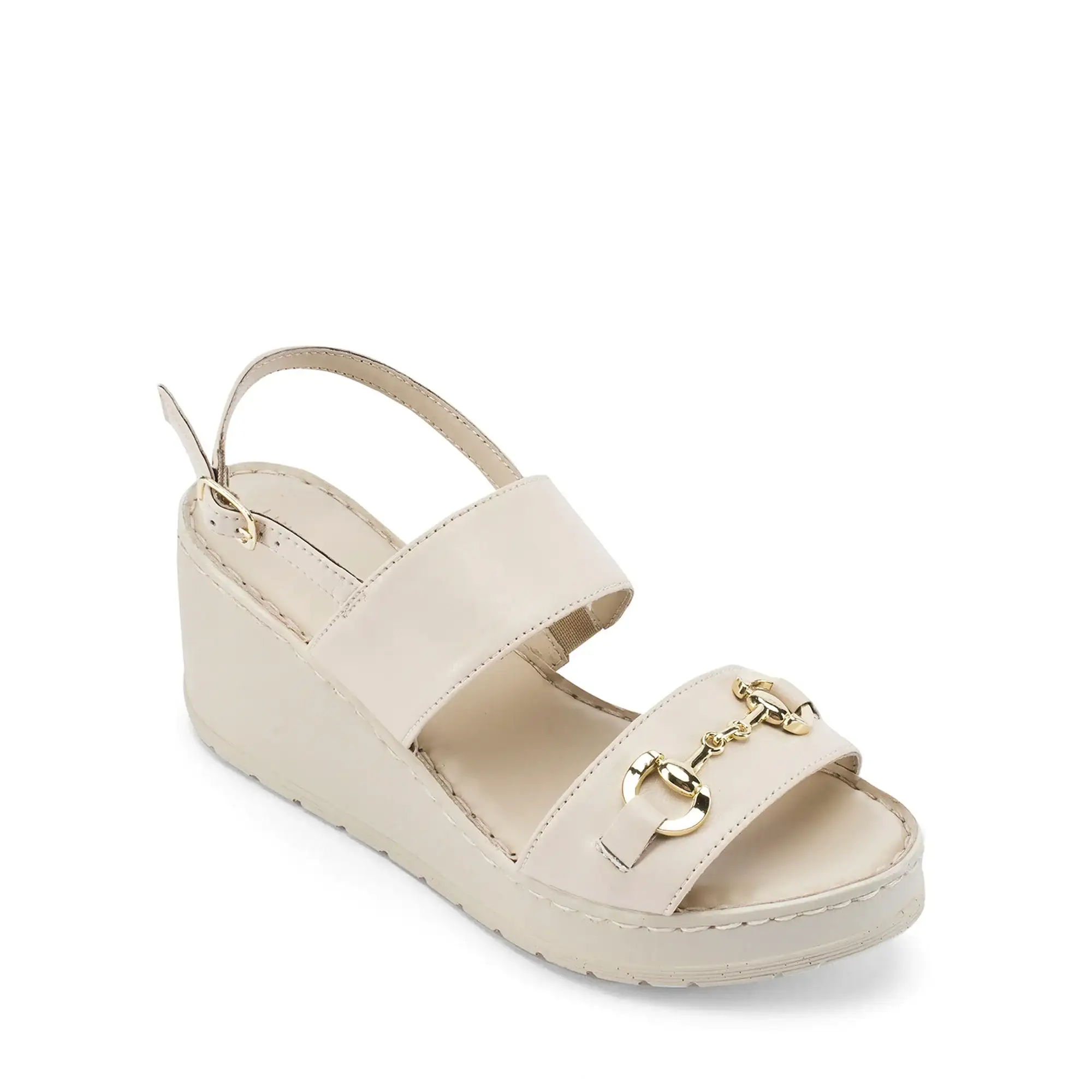 Lopez Tyra Comfort Off-White Heels - Image 3